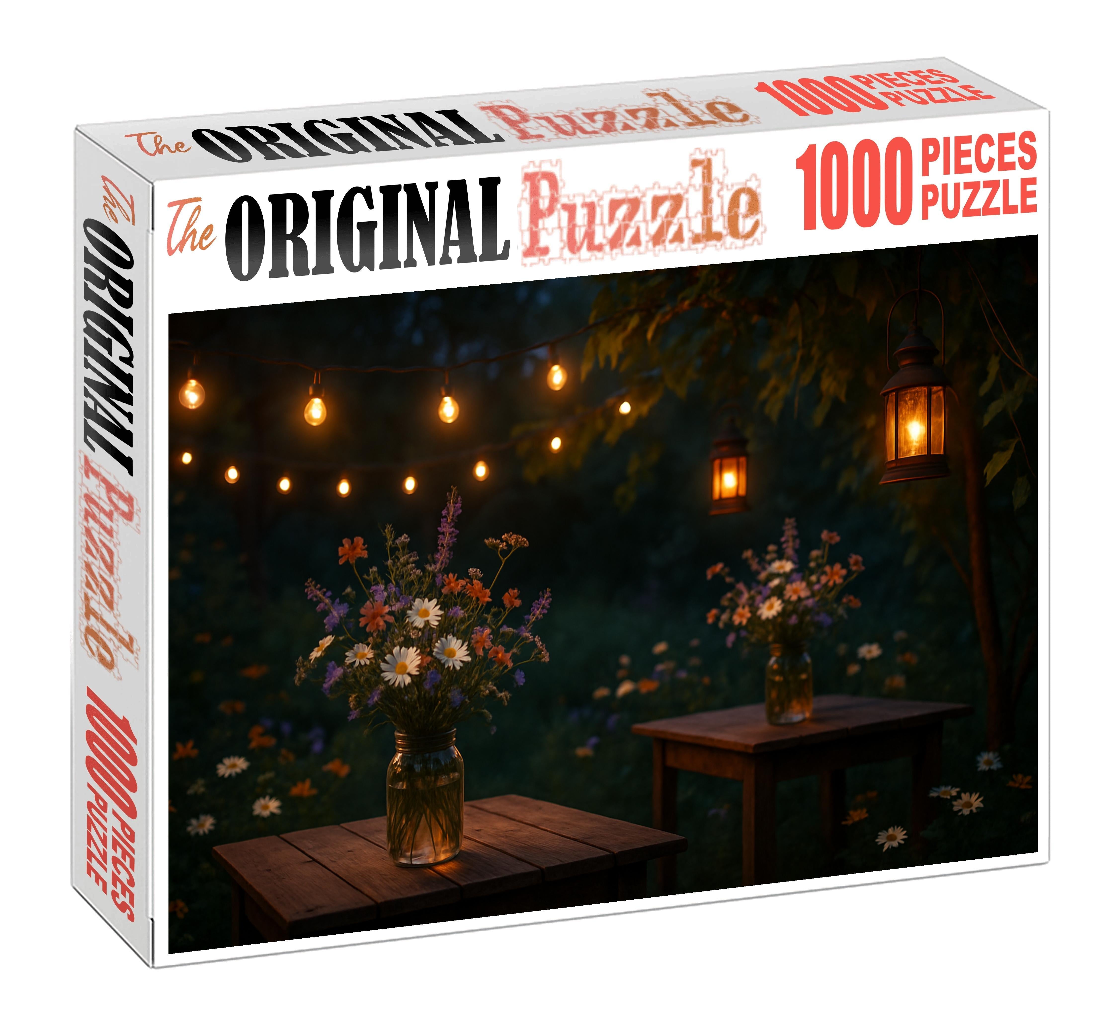 Twilight Garden Soiree Custom Jigsaw Puzzle