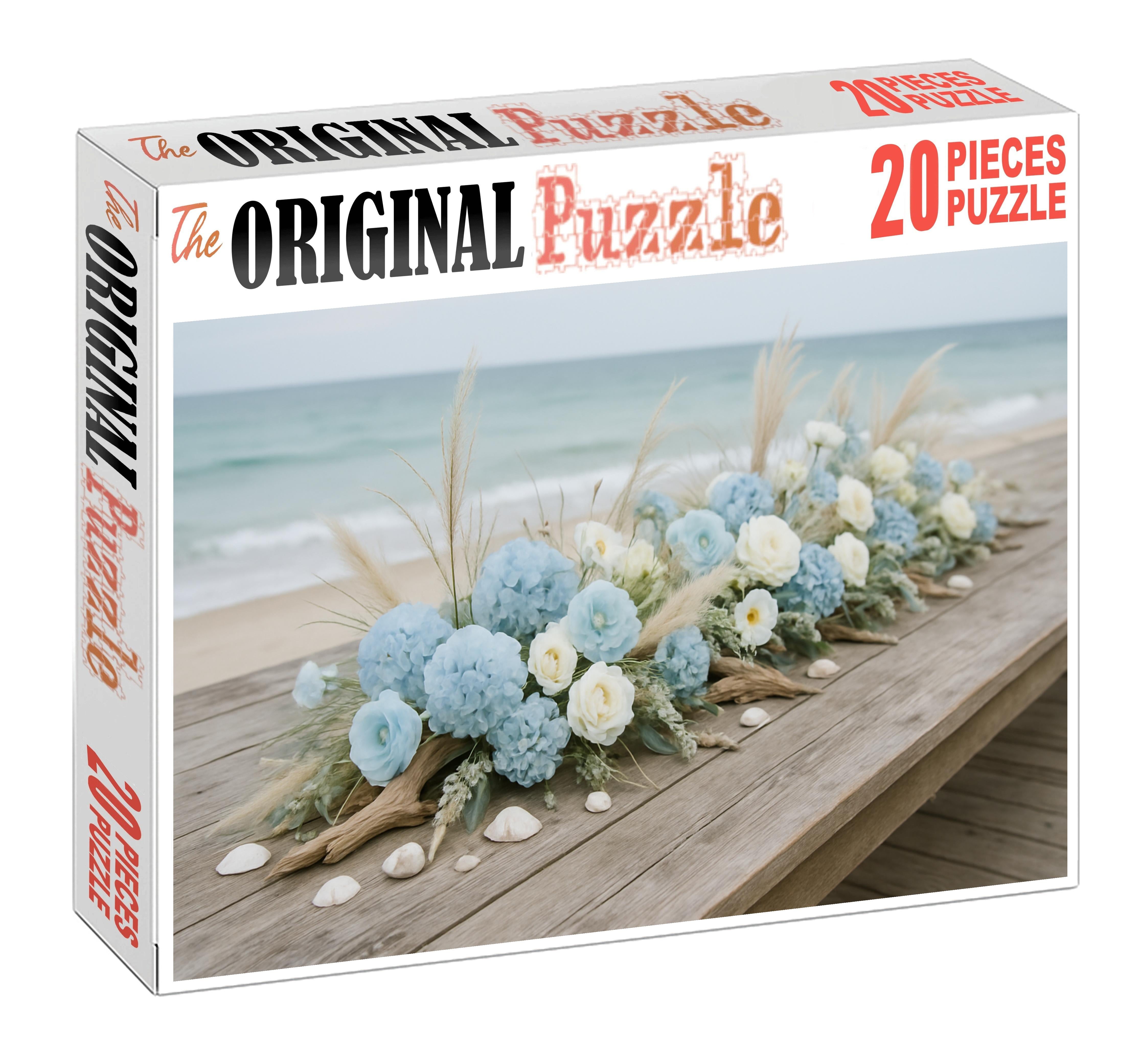 Coastal Breeze Table Runner Soft Blues Whites And Sandy Textures Family Puzzles