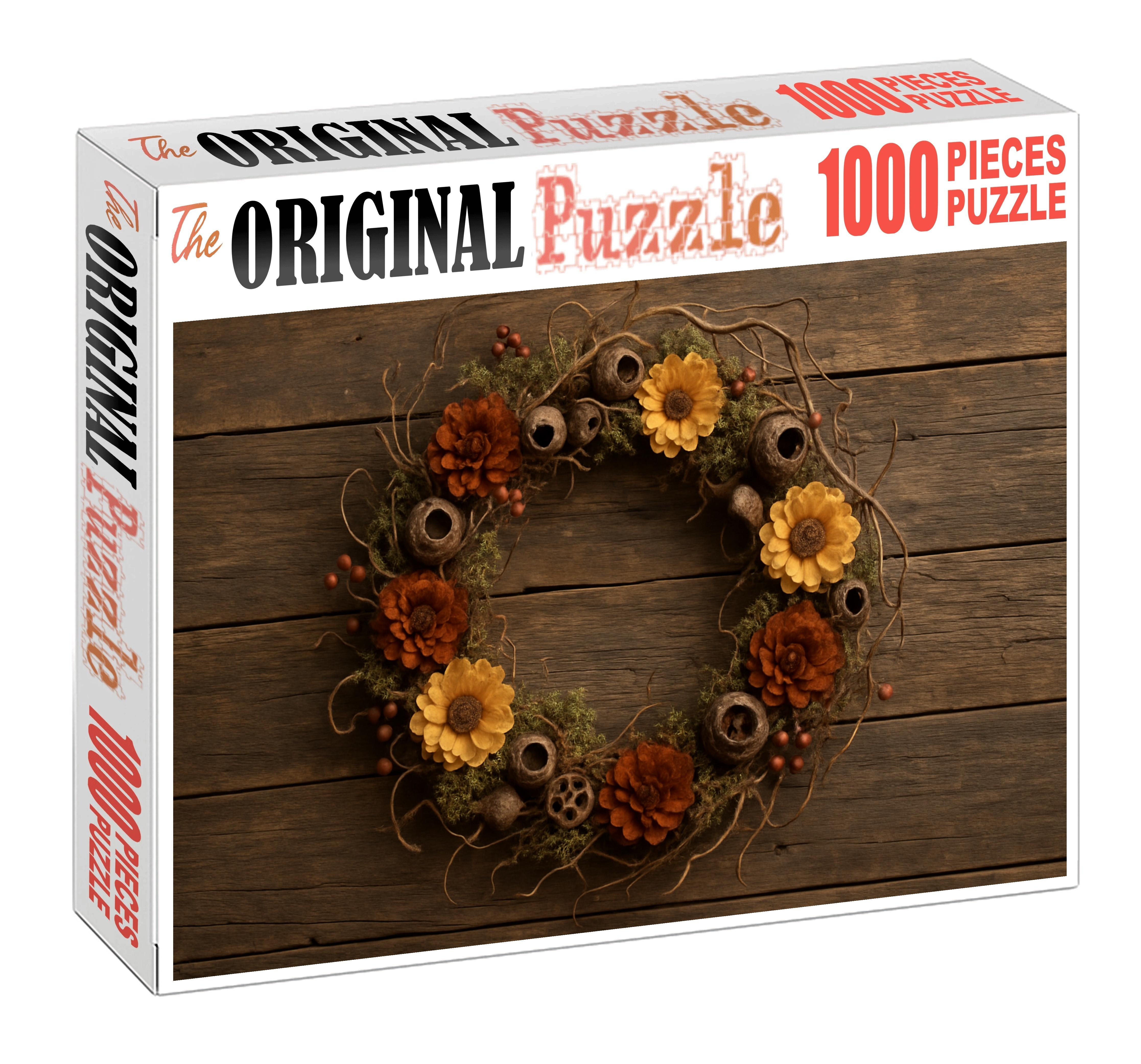 Rustic Autumn Wreath Puzzle Collection