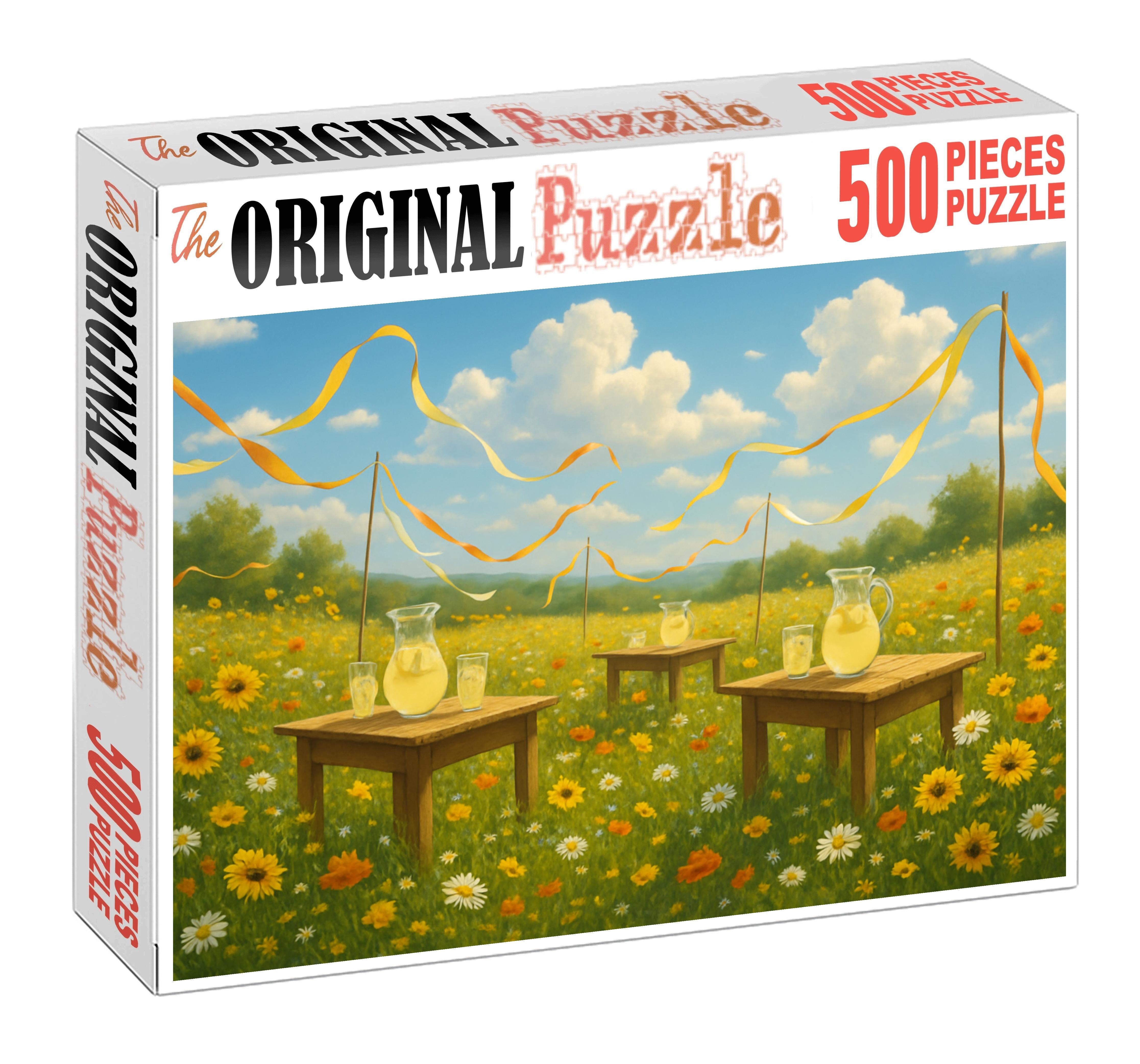 Lush Summer Meadow Fest Unique Puzzle Design