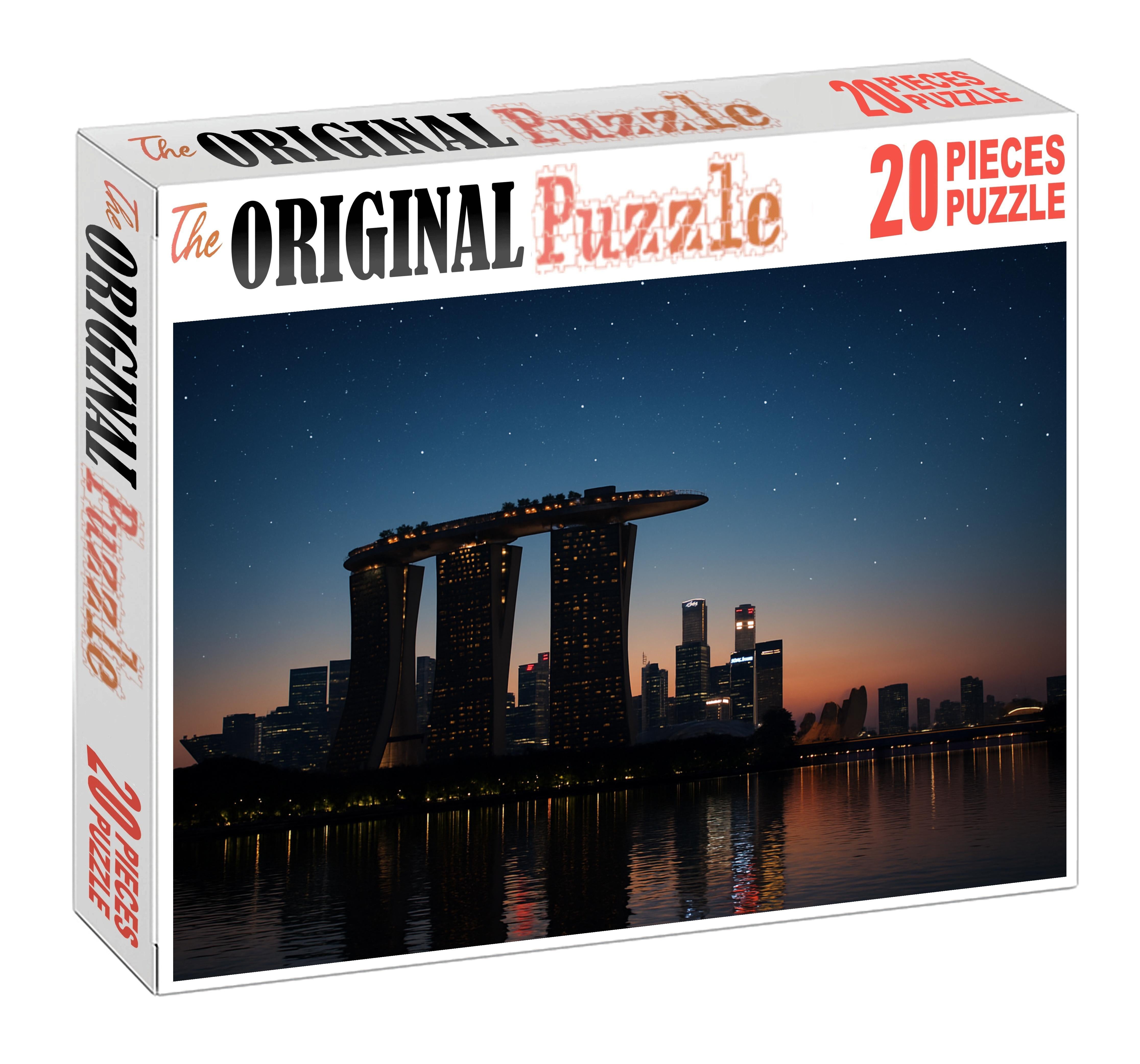 Marina Bay Sands Situated In Singapore Recognized By 6675 Globally As A Landmark Of Modern Luxury And Architectural Innovation Unique Puzzle Design