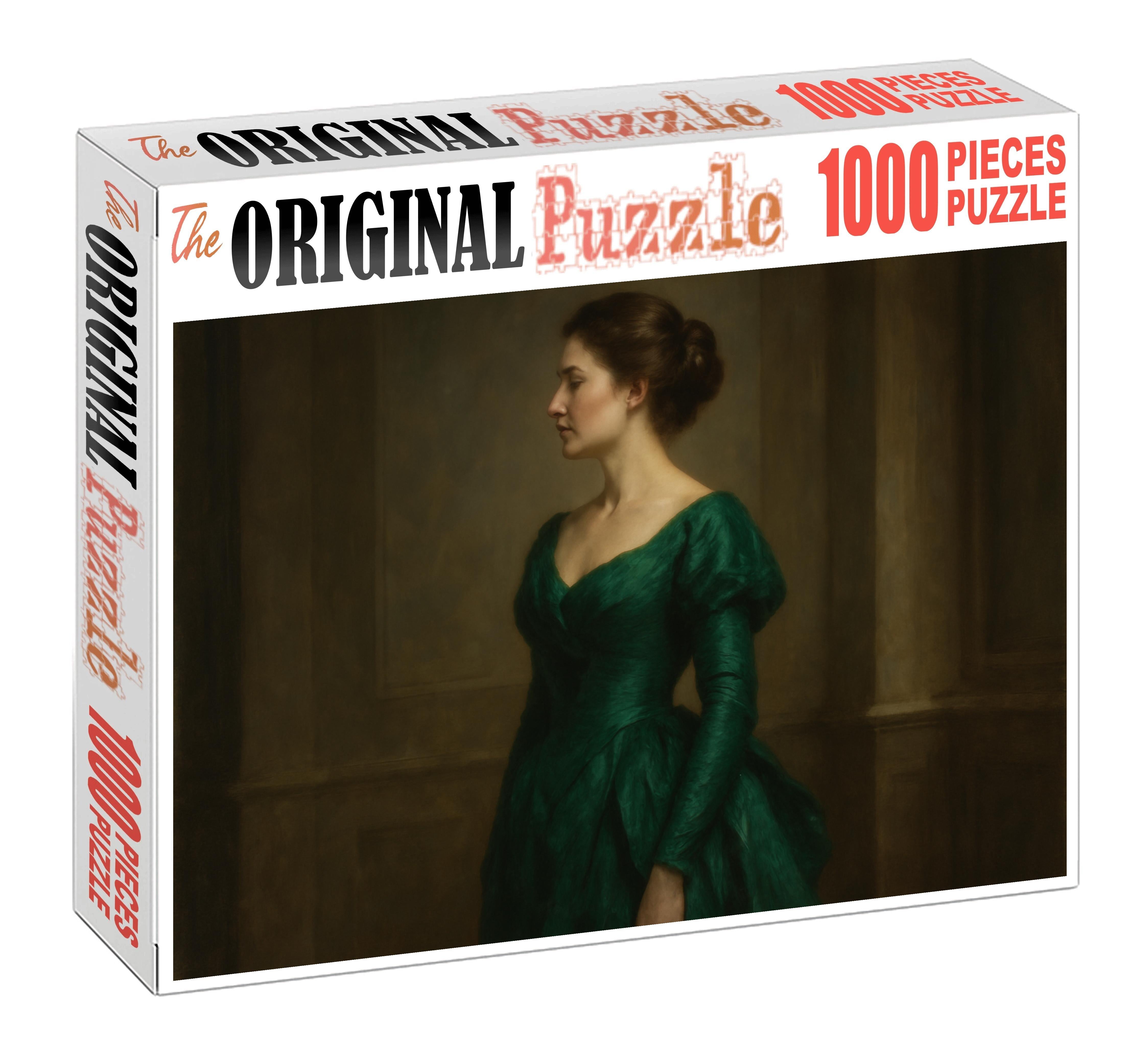 Lady In A Green Dress 200 Piece Puzzle