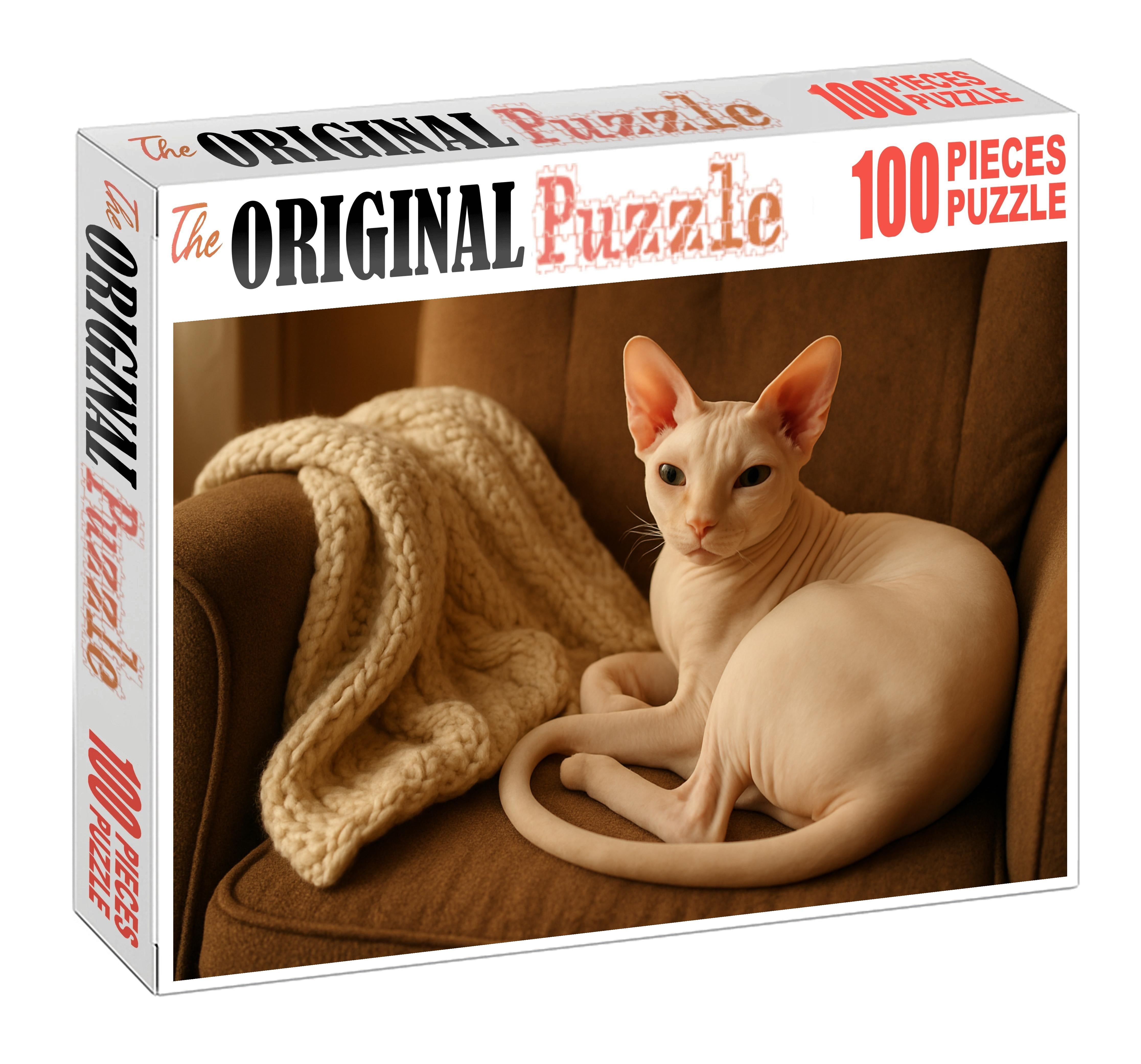 Ivory Silk Sleek Hairless Beauty With Loving Temperament 20 Piece Puzzle