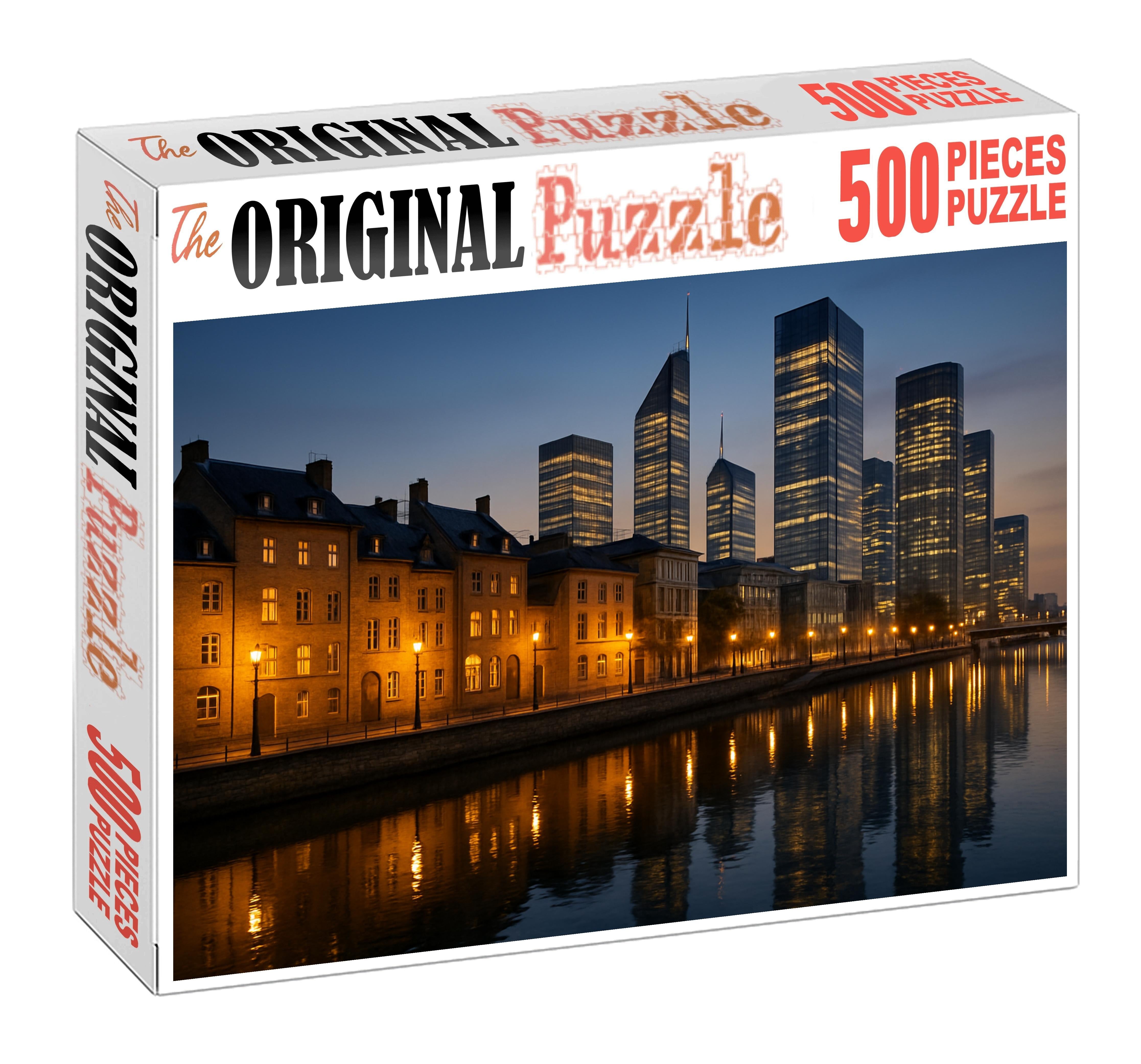 Montreal Old Port Skyline Historic Charm Meets Modern High-rises 1000 Piece Puzzle