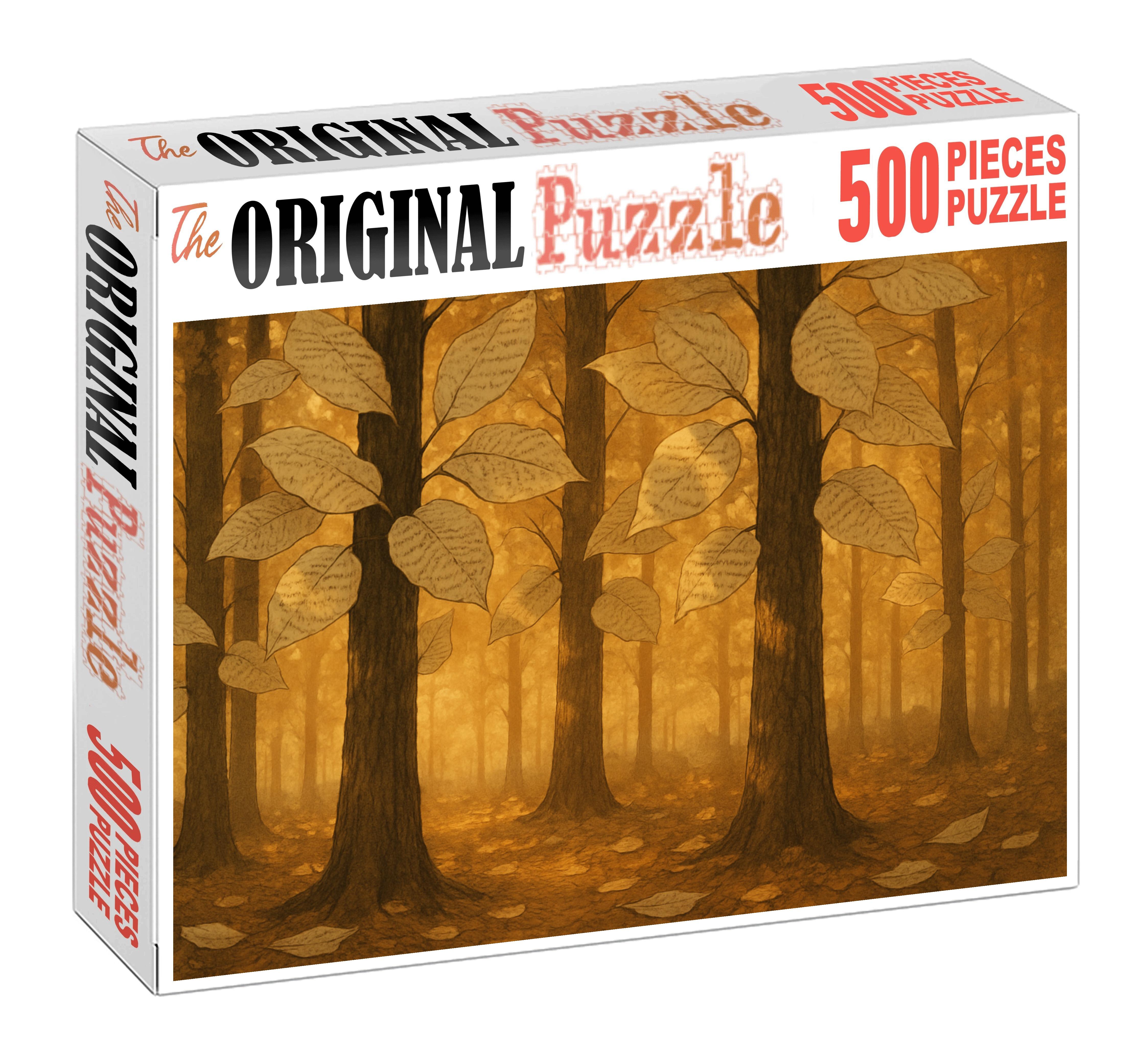 The Whispering Canopy Of Paper Leaves Puzzle Collection