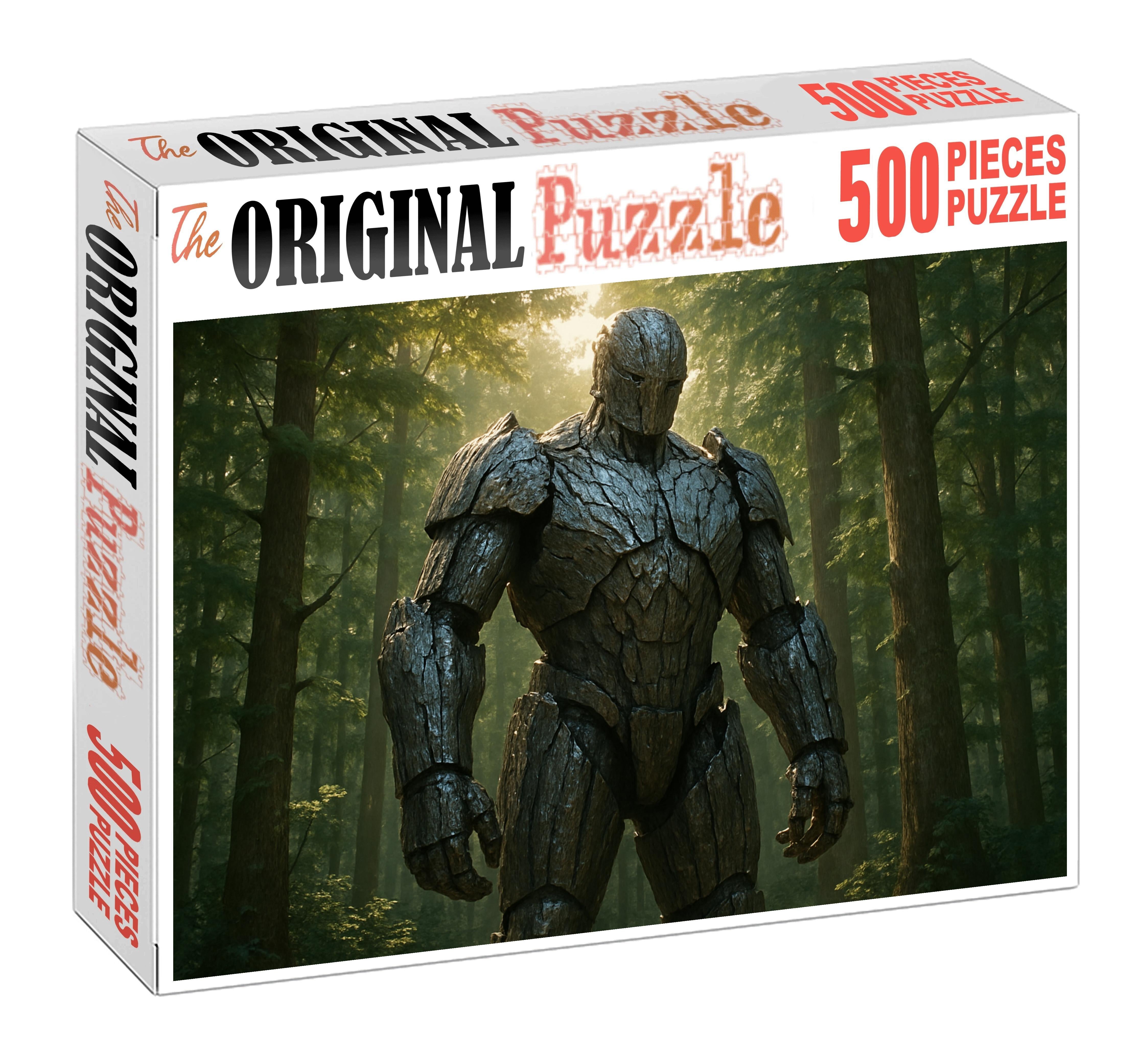 Ironbark Colossus Towering Forest Guardian With Living Metal Skin Large Format Puzzle