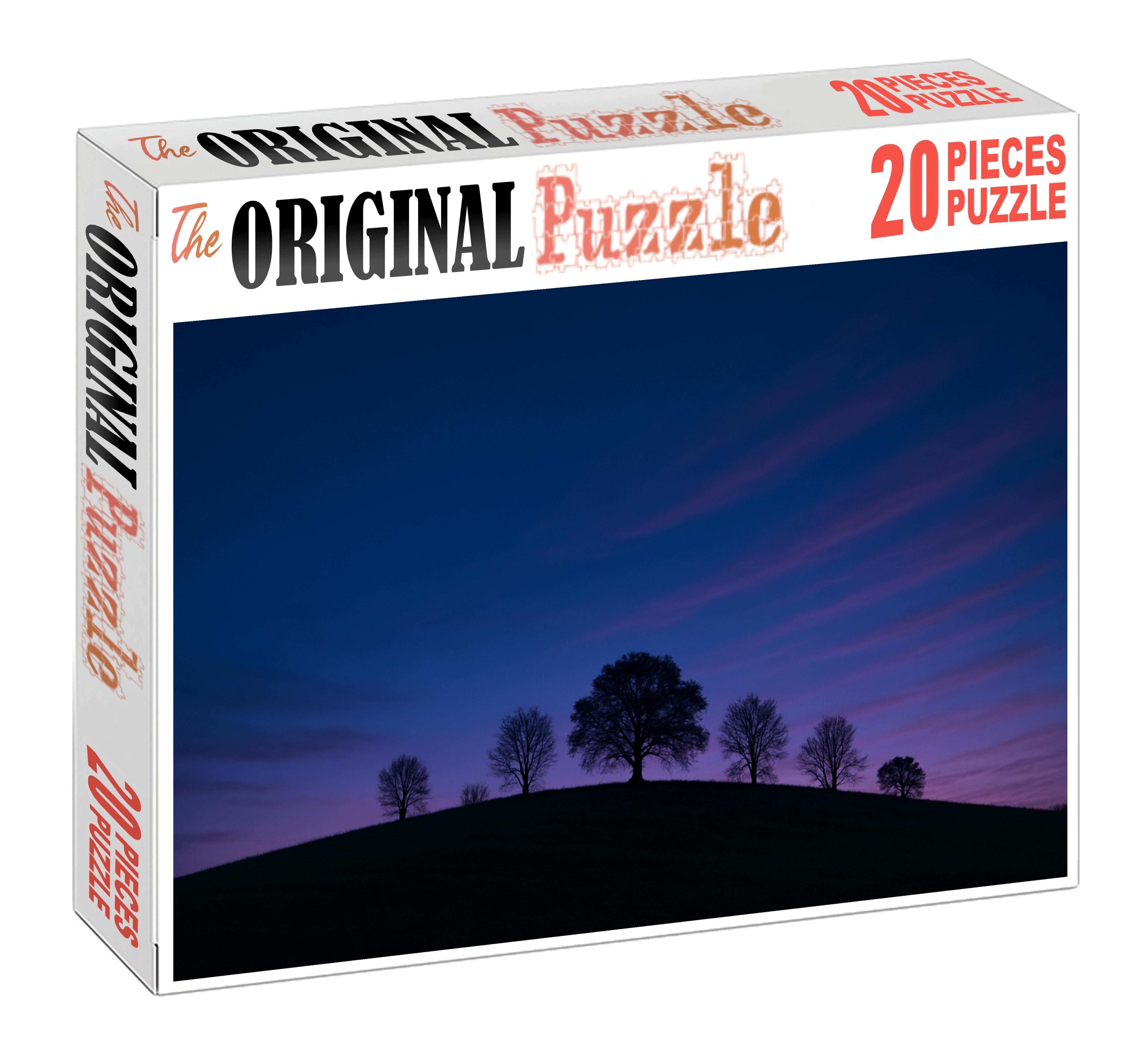 Sapphire Horizon Glow Premium Puzzle Pieces