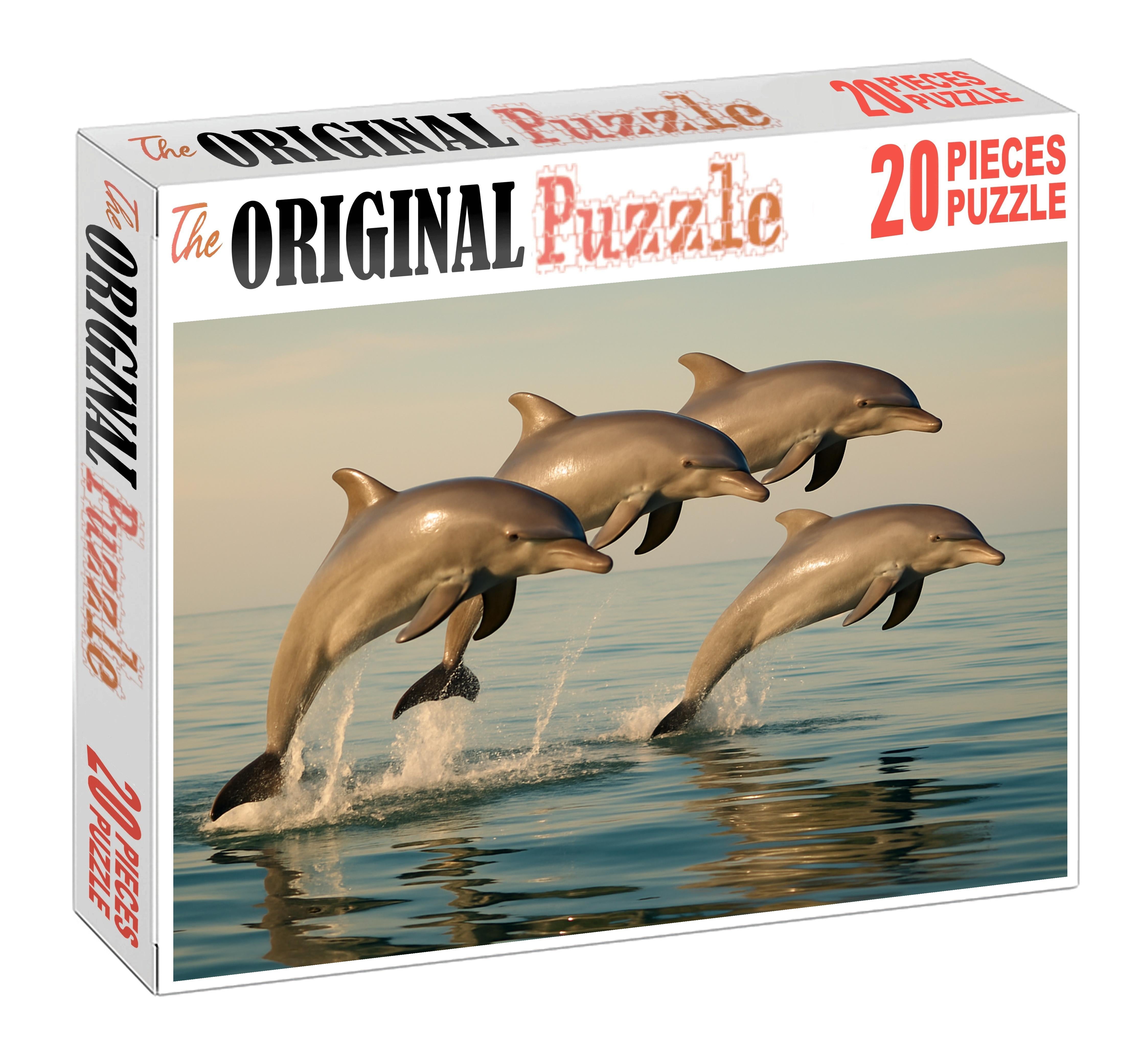 Dusky Reef Dolphin Agile Social Swimmer 1000 Piece Puzzle