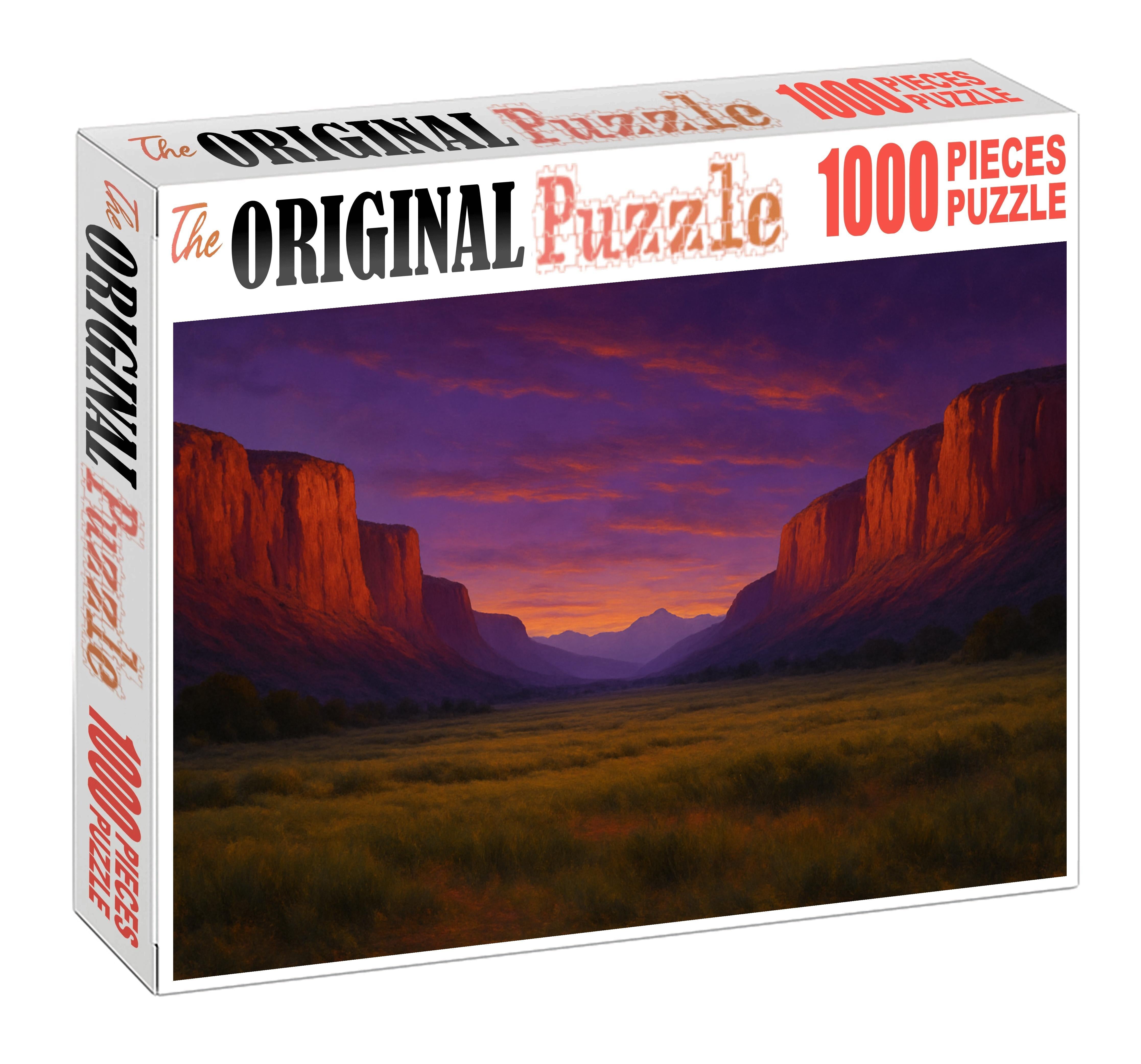 Crimson Valley At Twilight Challenging Puzzles