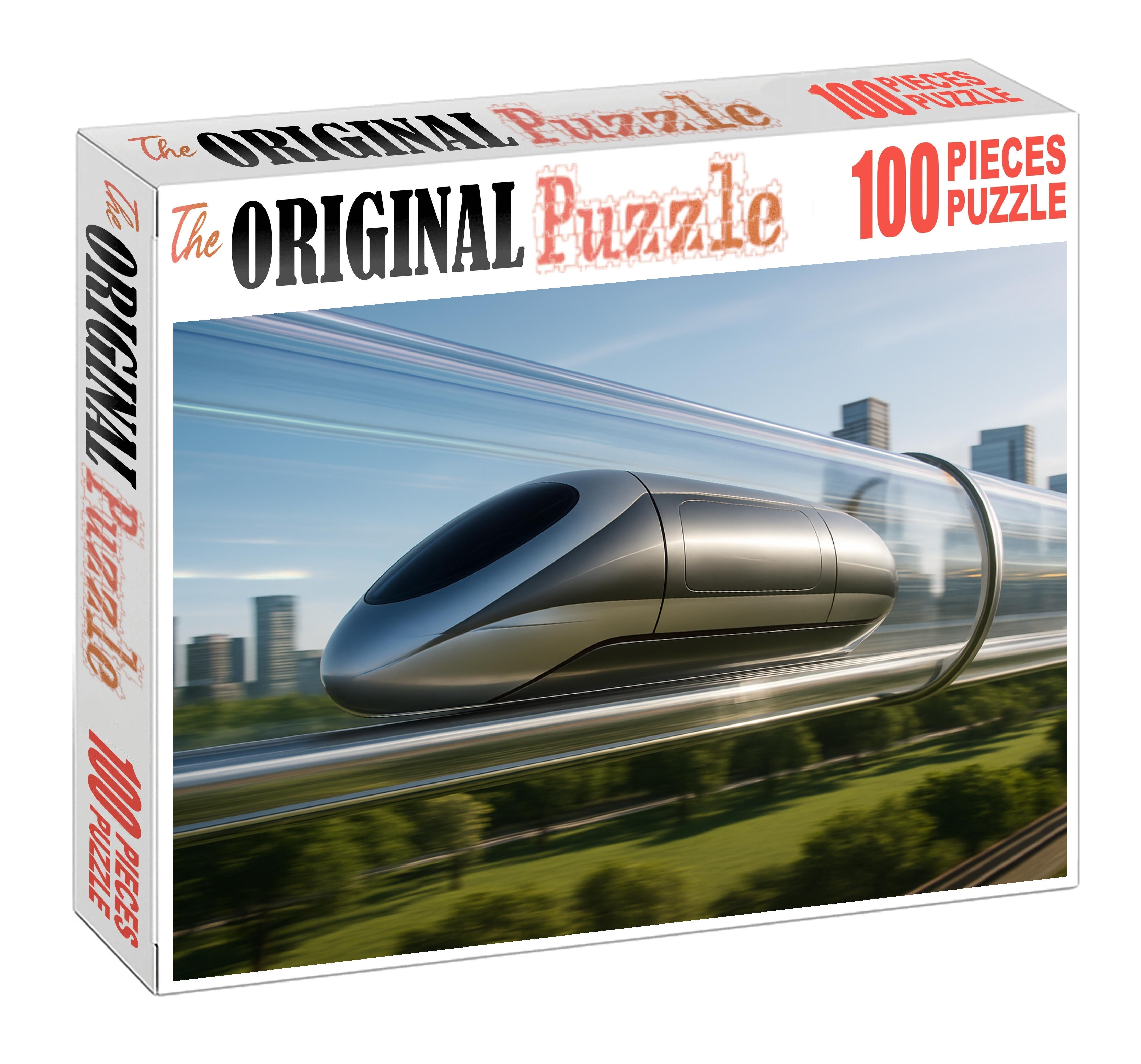 Hydrogen-powered Hyperloop High-speed Vacuum Rail System 300 Piece Puzzle