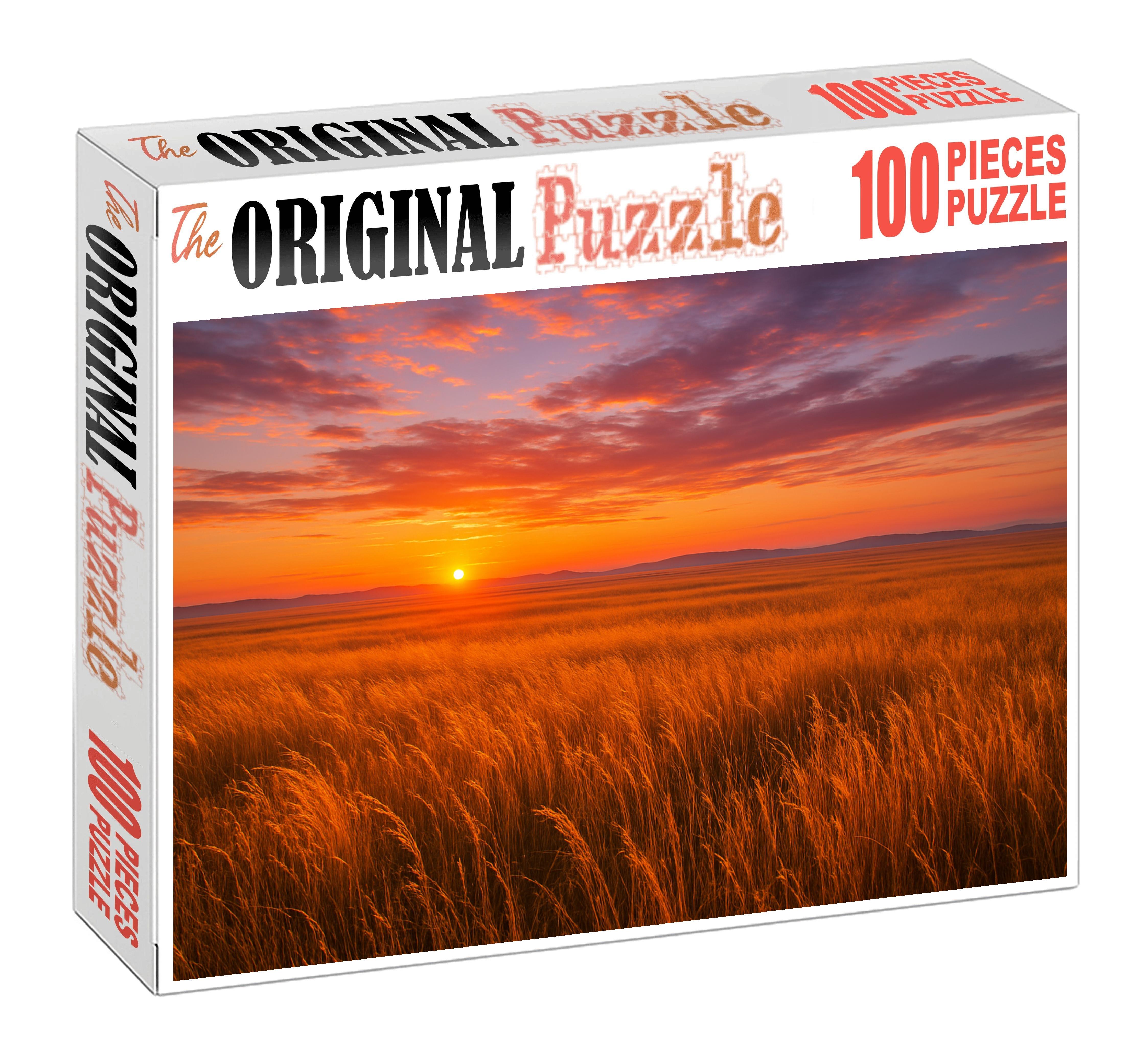 Sunset Prairie Horizon 100 Piece Puzzle