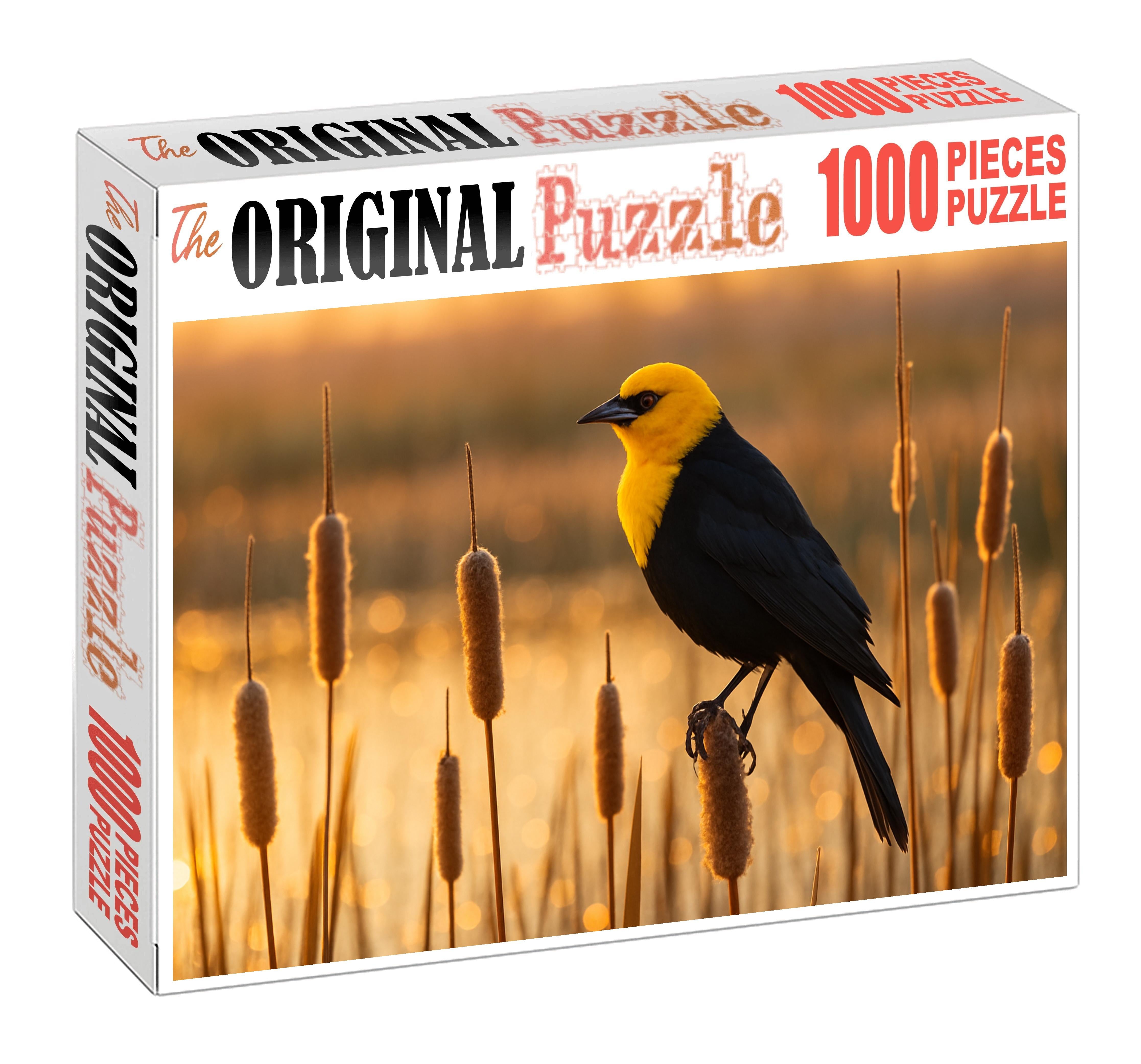 Yellow-headed Blackbird Marshland Voice Puzzle Fun