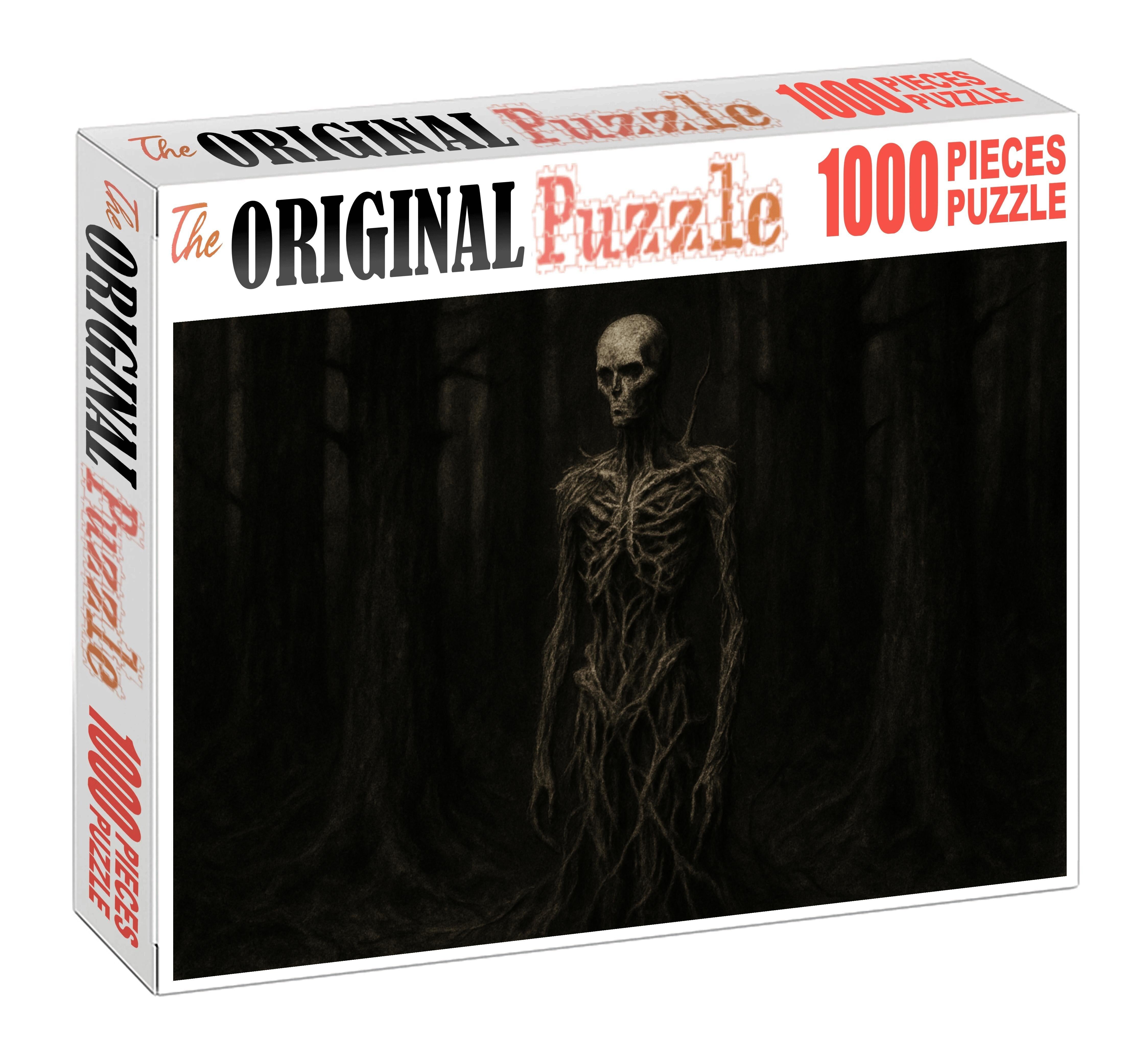 Marrowroot Wendigo Gaunt Forest Spirit With Hollow Bone Growths Large Format Puzzle