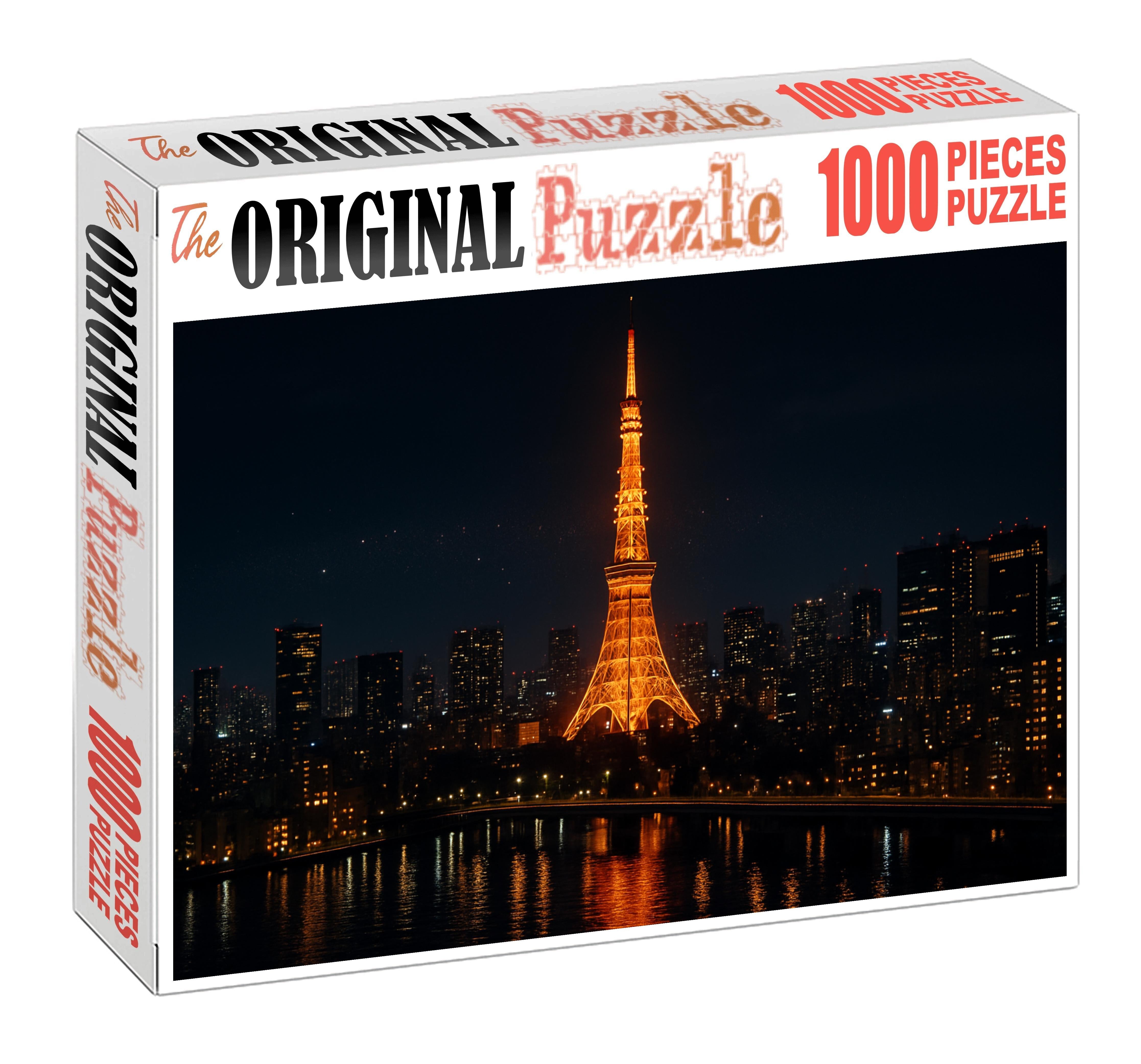Tokyo Tower Tokyo Japan Recognized By 6910 Worldwide As A Modern Communication Icon Custom Jigsaw Puzzle