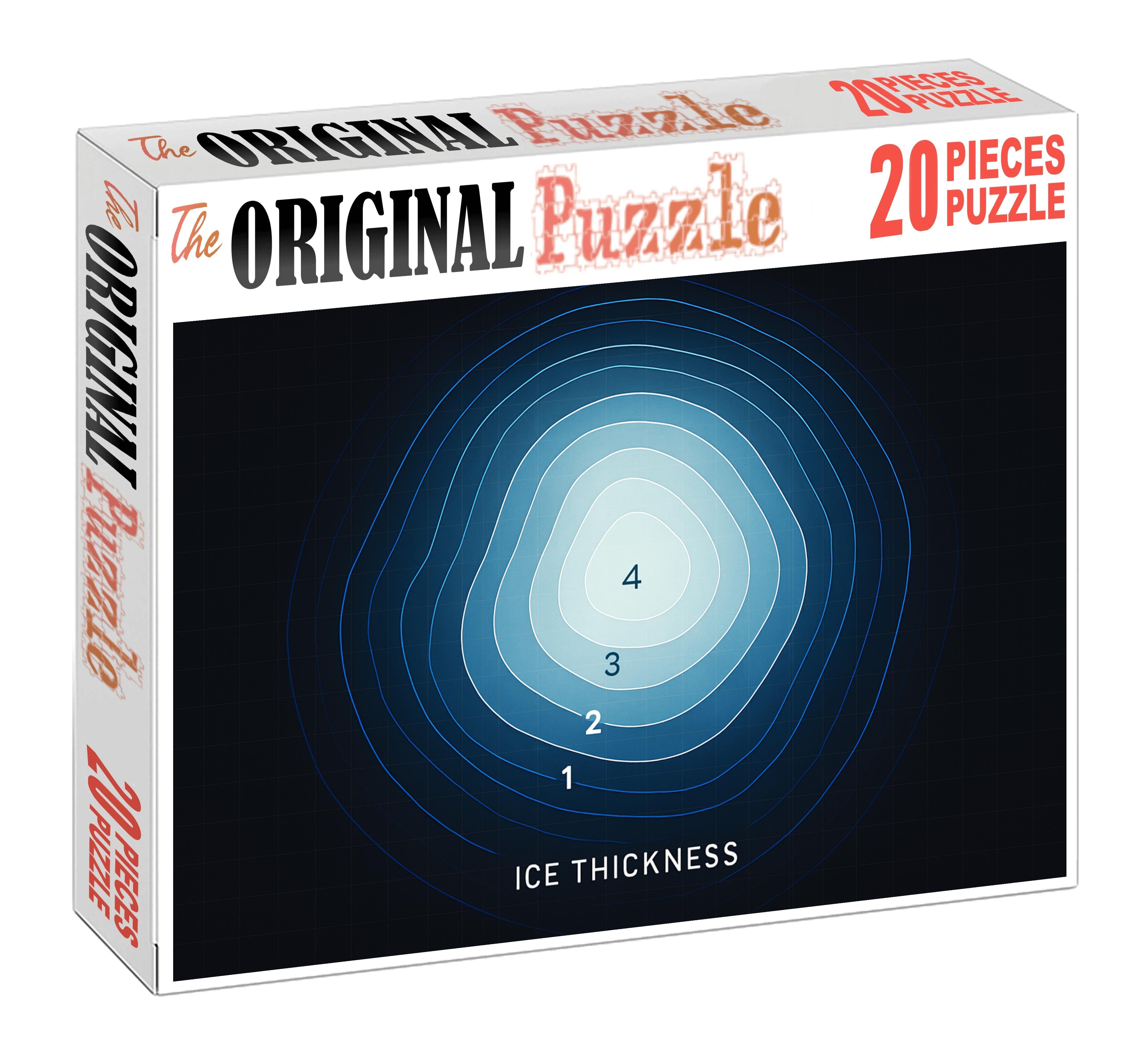 Polar Ice Coverage Contour Chart Large Format Puzzle