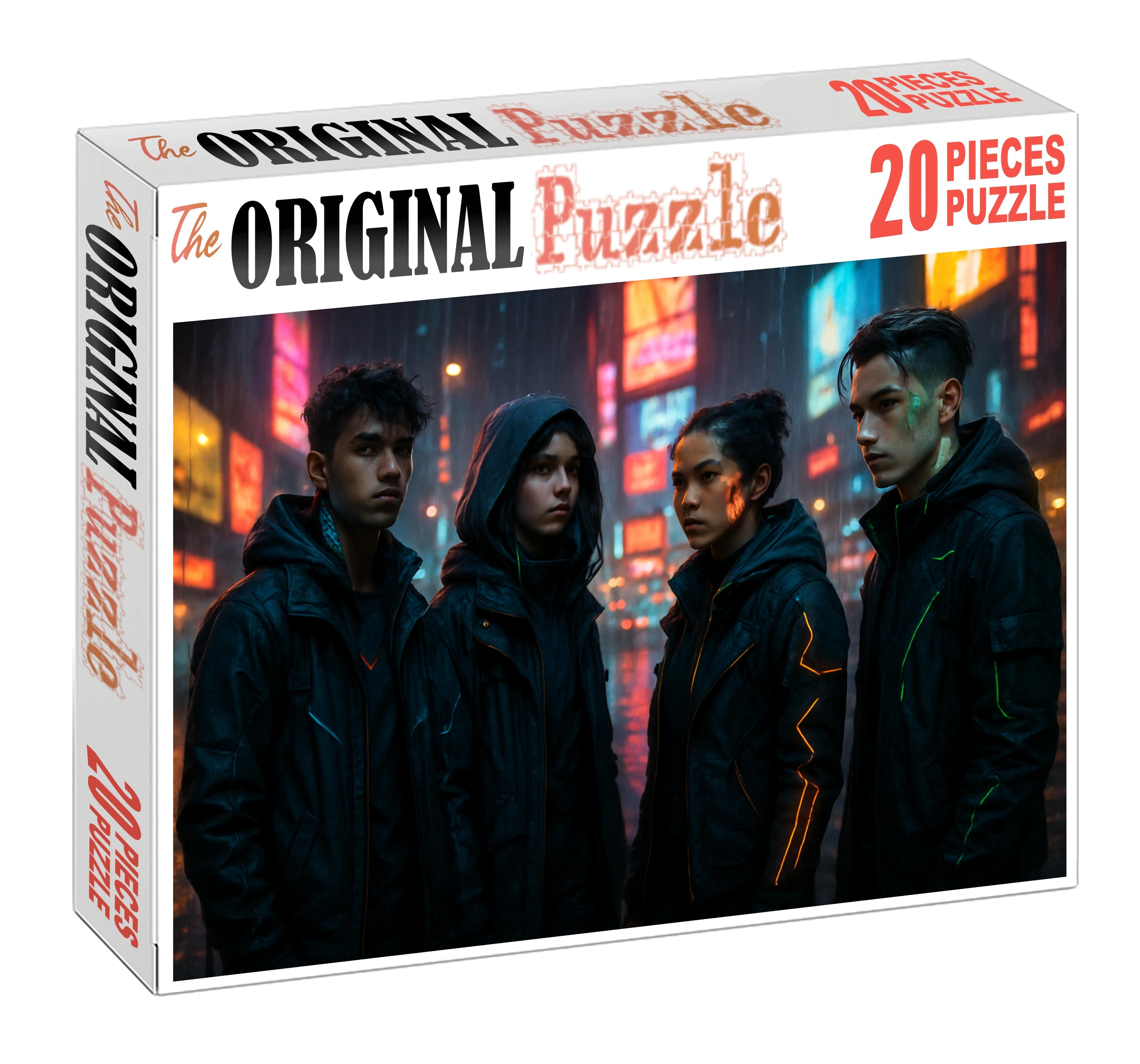 Neo-tokyo Street Style Edgy Urban Fashion Meets Tech Wear 20 Piece Puzzle