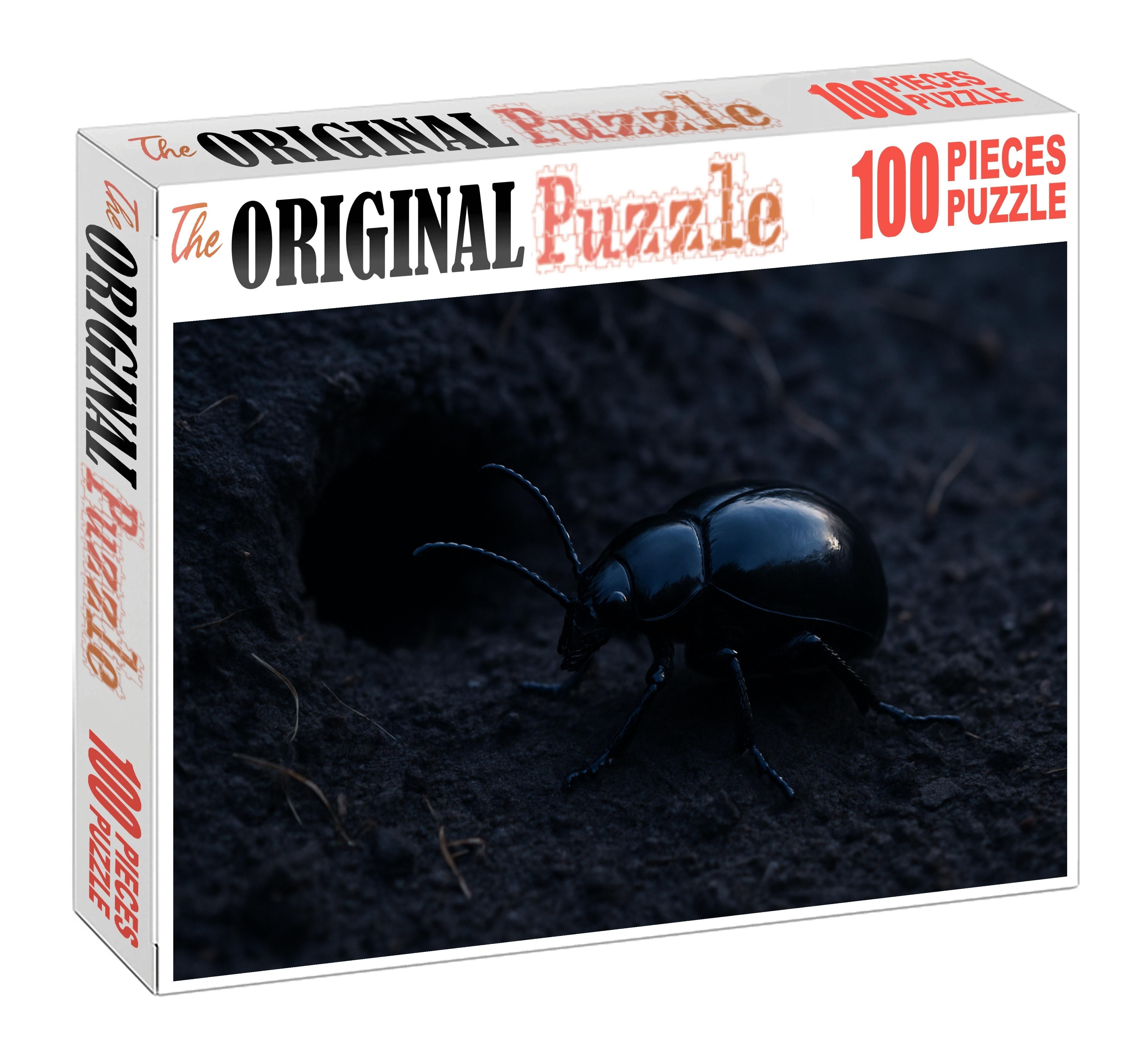 Obsidian Scaleback Hardened Insect With Reflective Carapace And Burrowing Habits 100 Piece Puzzle