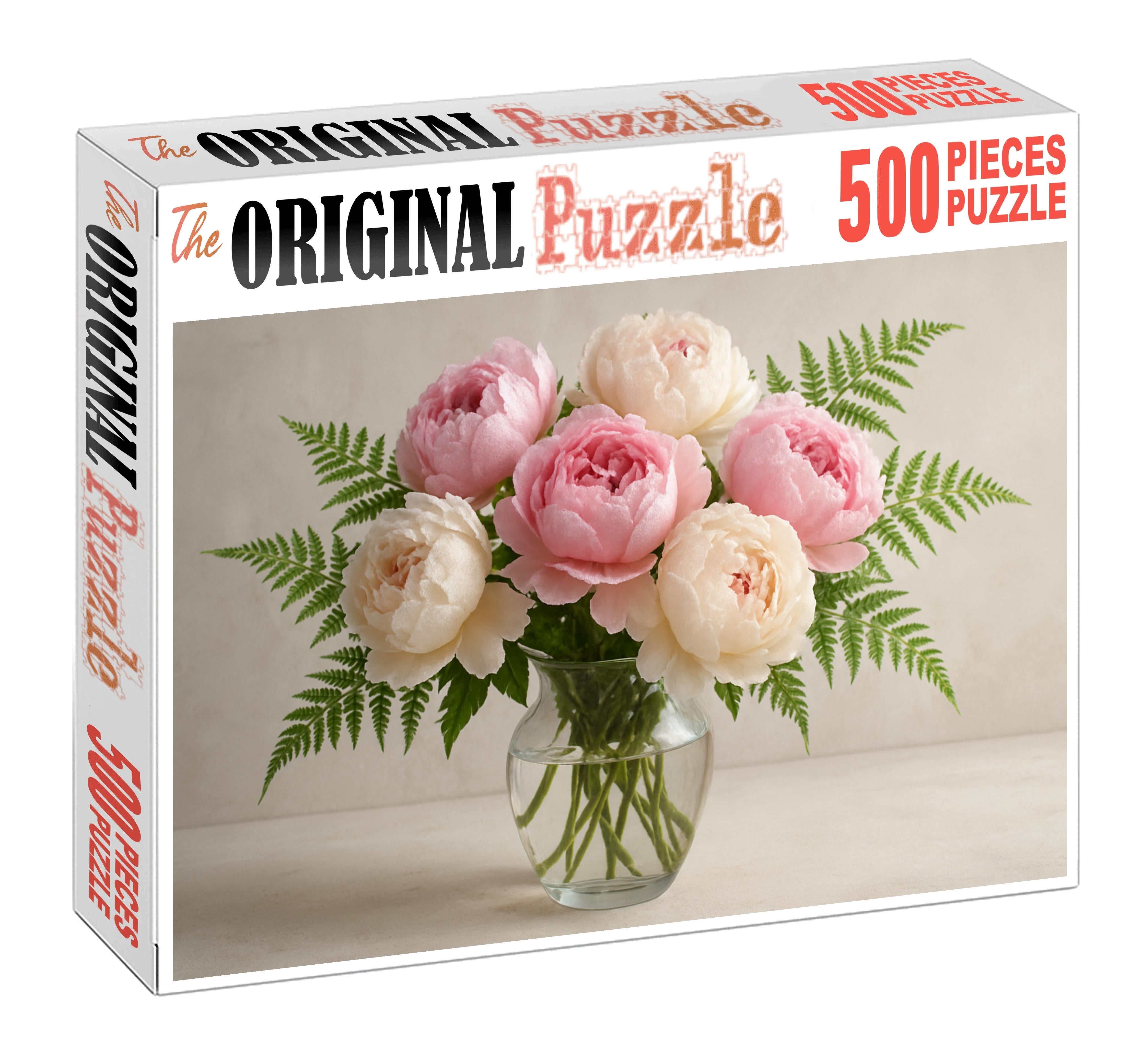 Peony And Fern Elegance Puzzle Collection