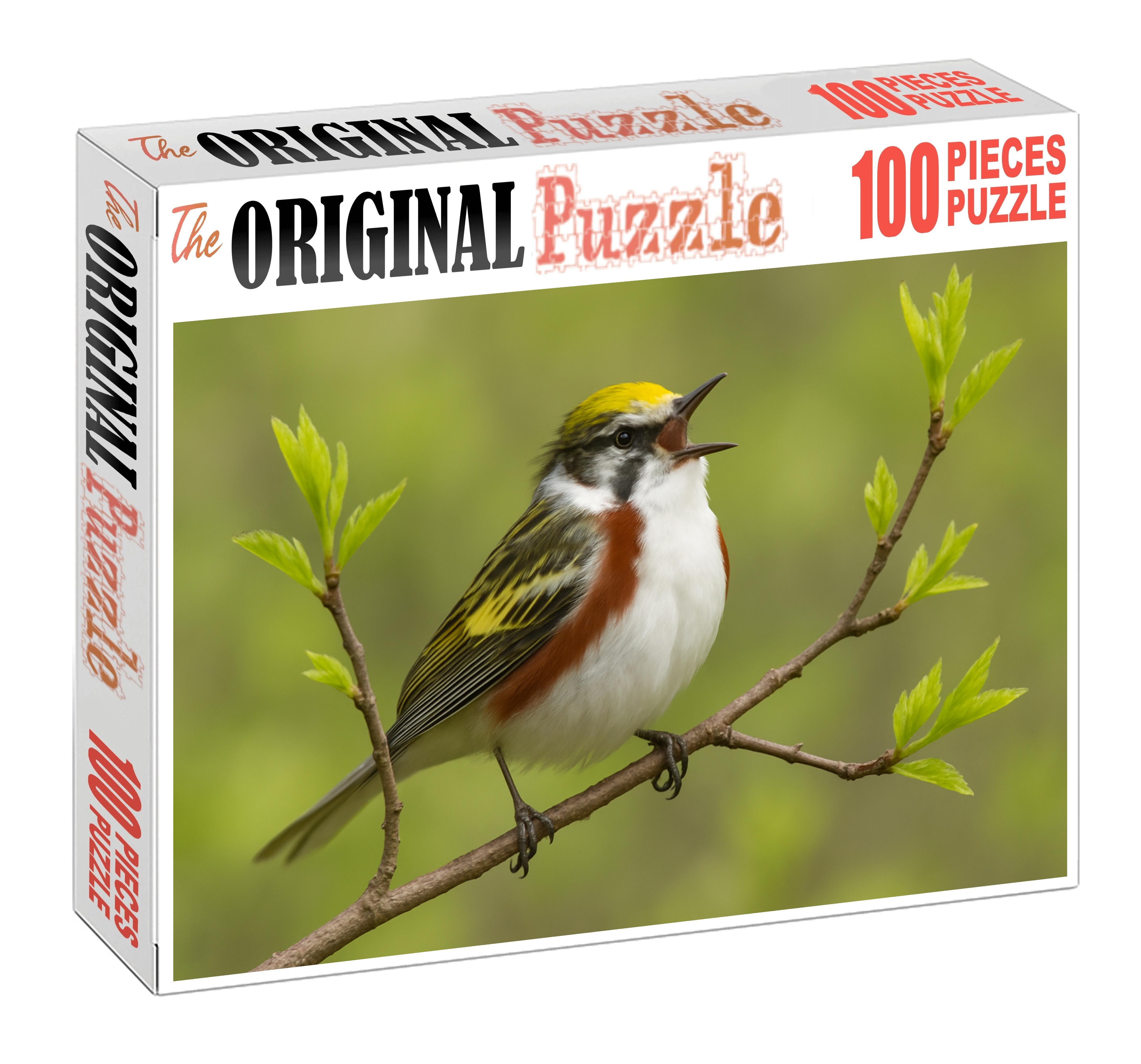 Chestnut-sided Warbler Vibrant Spring Melody Maker Puzzle For Kids