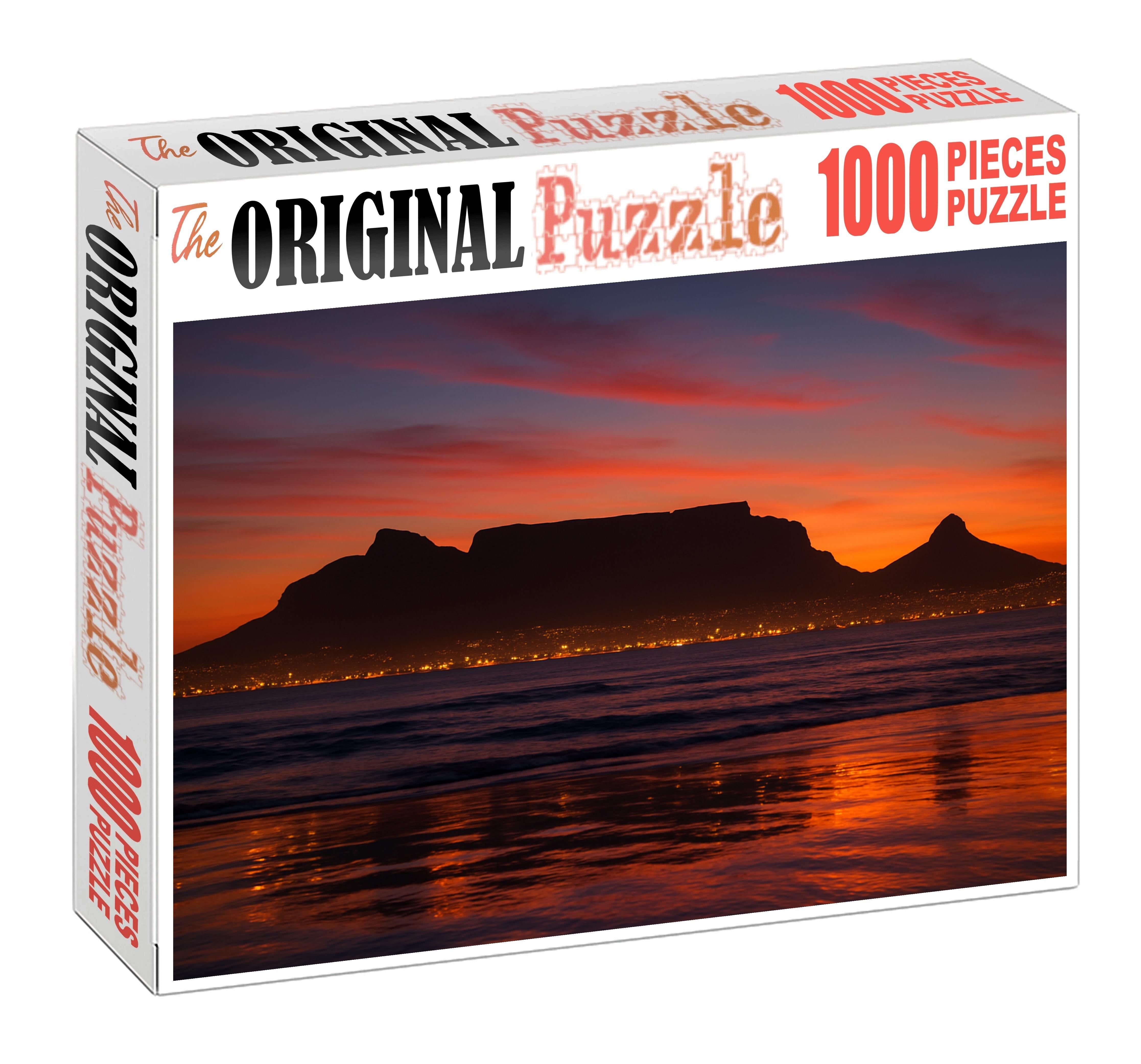 Cape Town Waterfront Skyline Natural Majesty Meets Urban Elegance 1000 Piece Puzzle