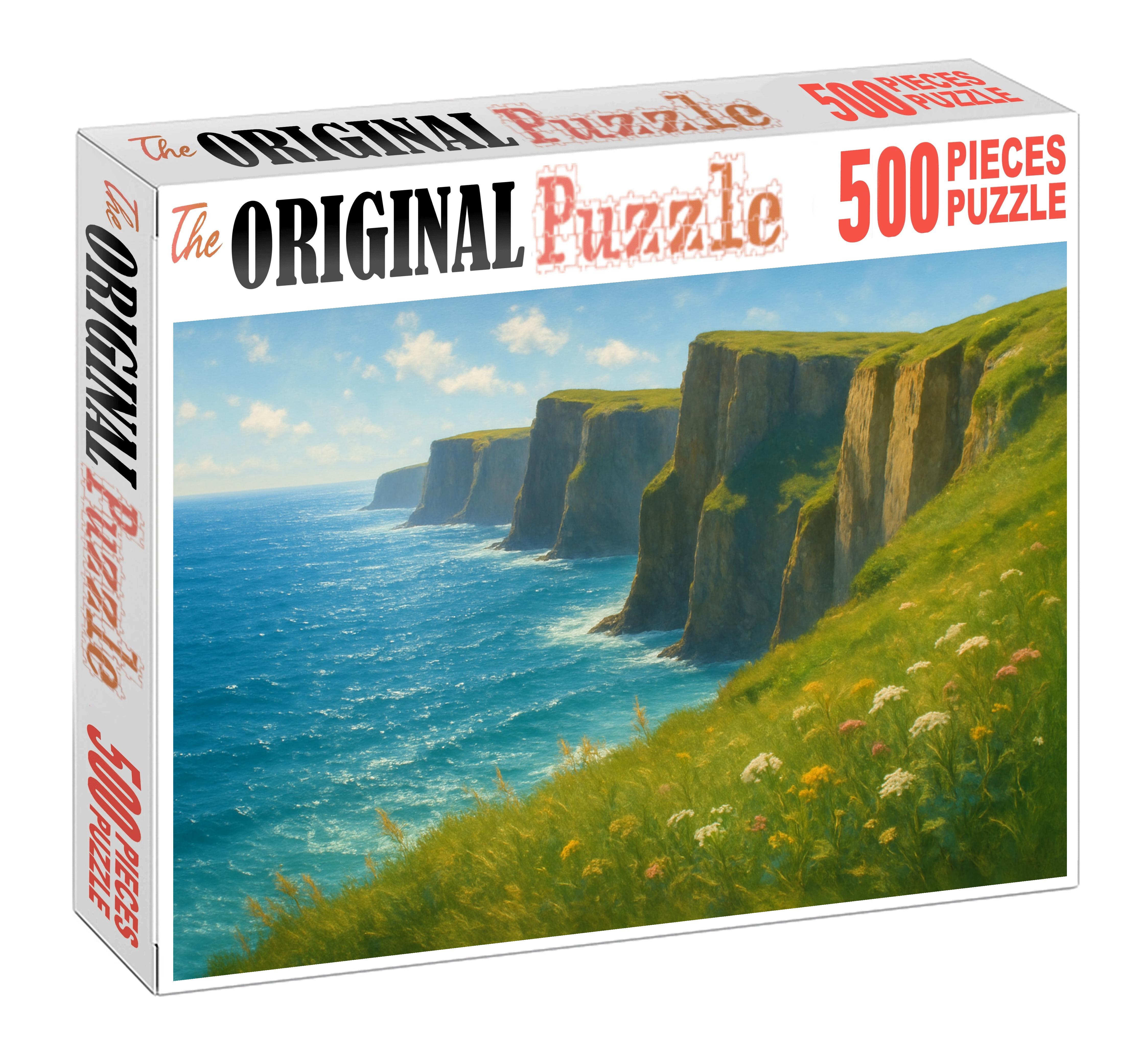 Serene Oceanfront Bluffs 50 Piece Puzzle