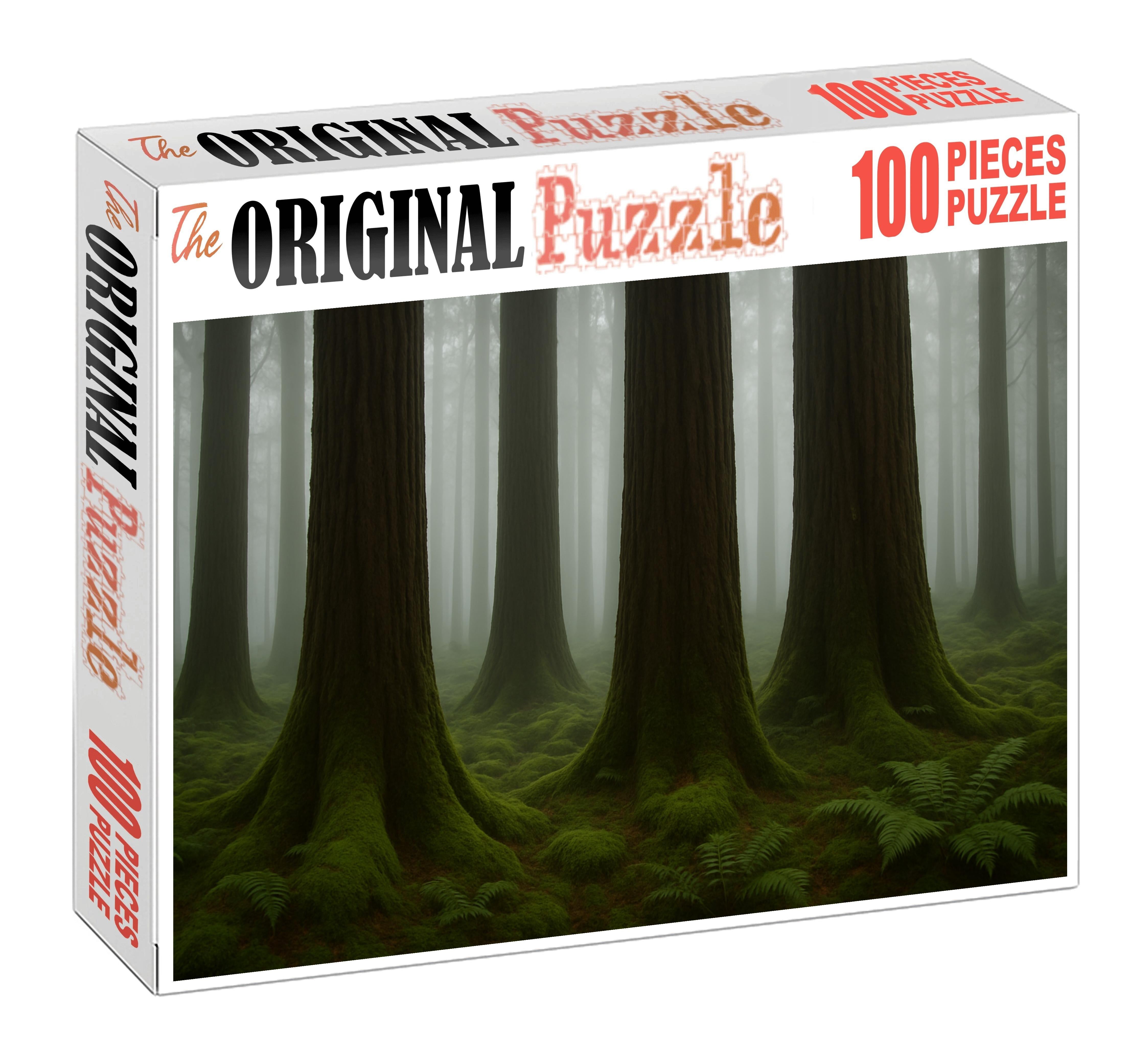 Misty Redwood Glade Custom Jigsaw Puzzle