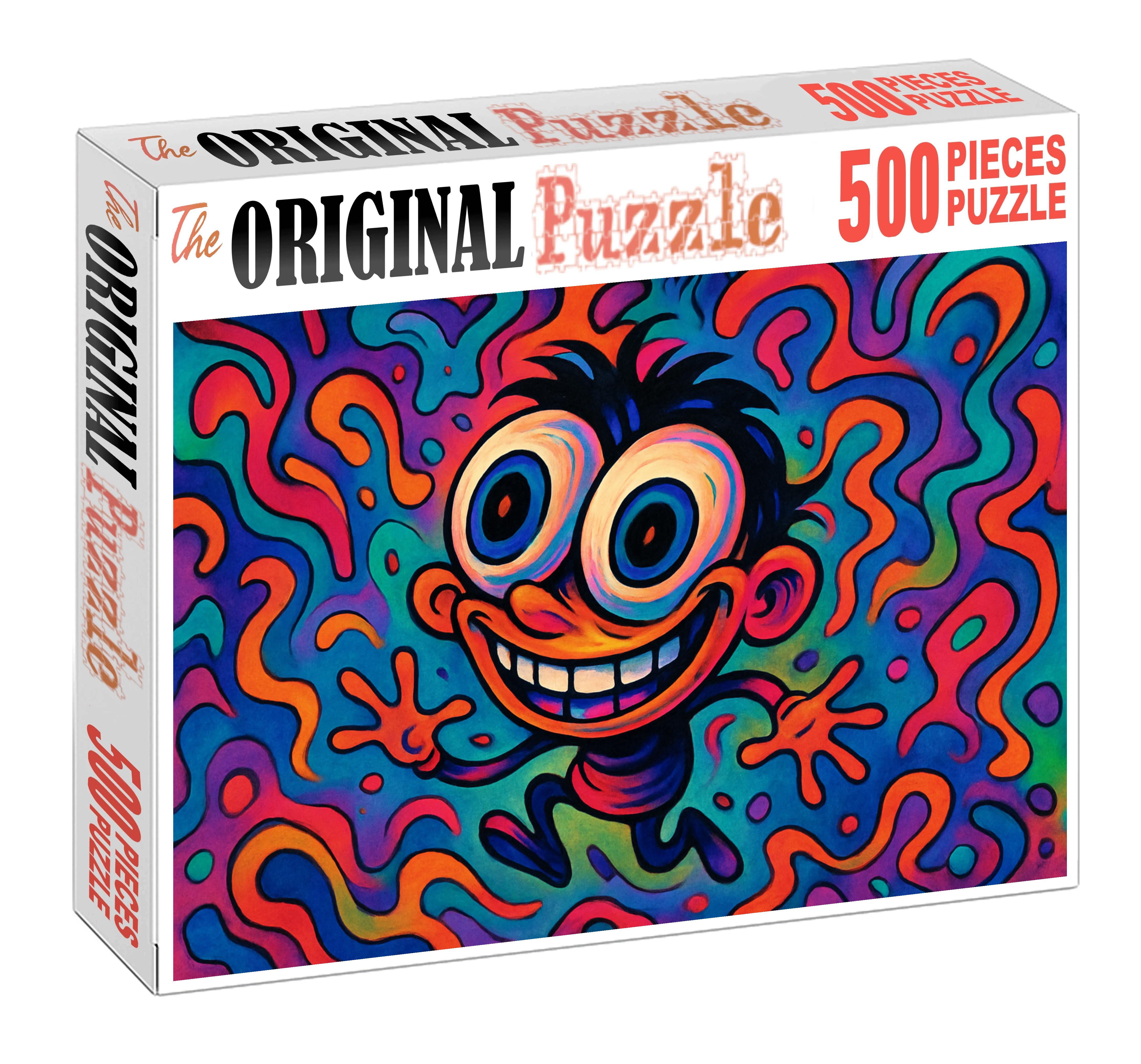 Surreal Internet Meme Art Absurd Humor Meets Digital Expressionism Custom Jigsaw Puzzle