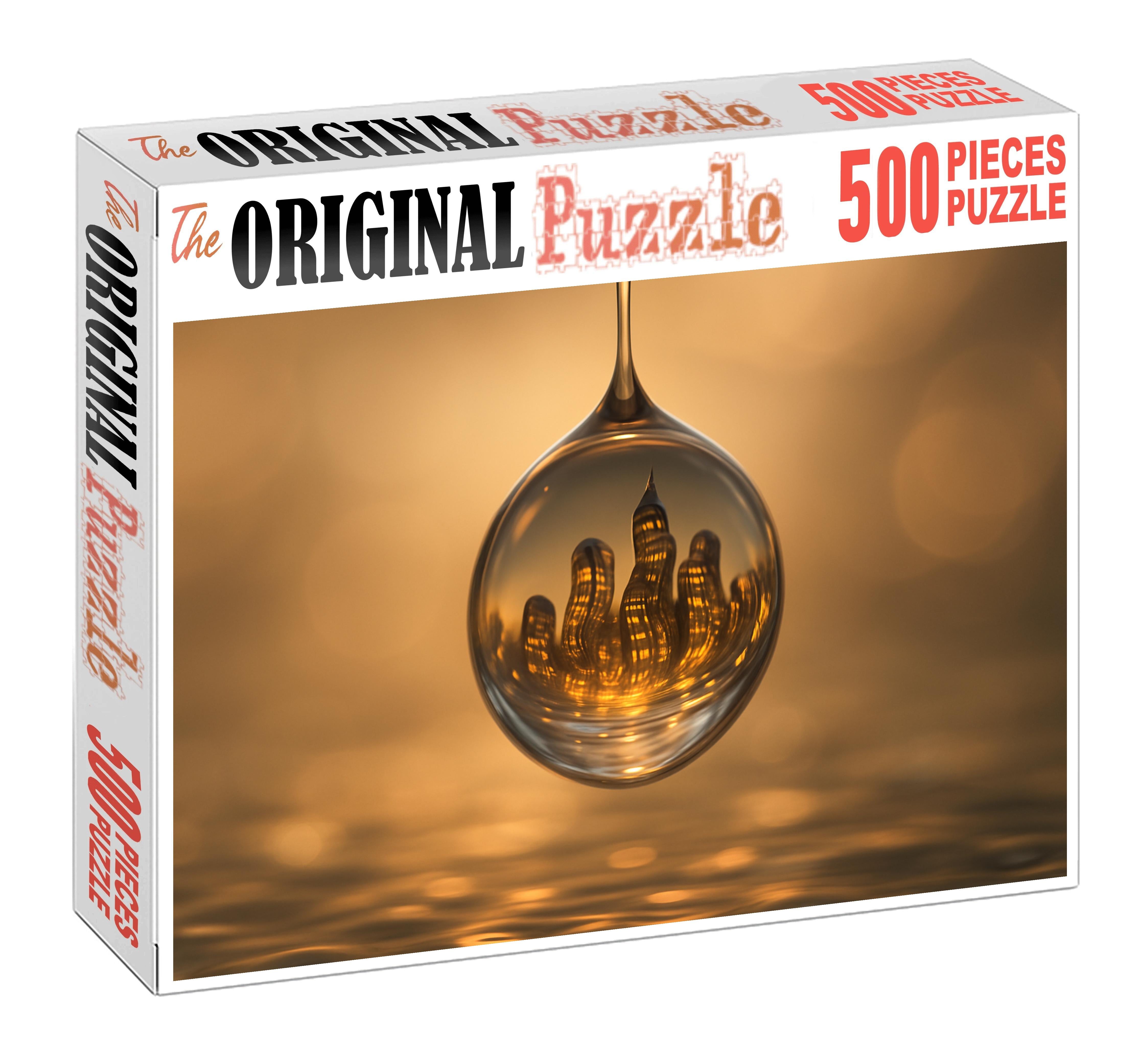 Cityscape In A Droplet Puzzle Fun