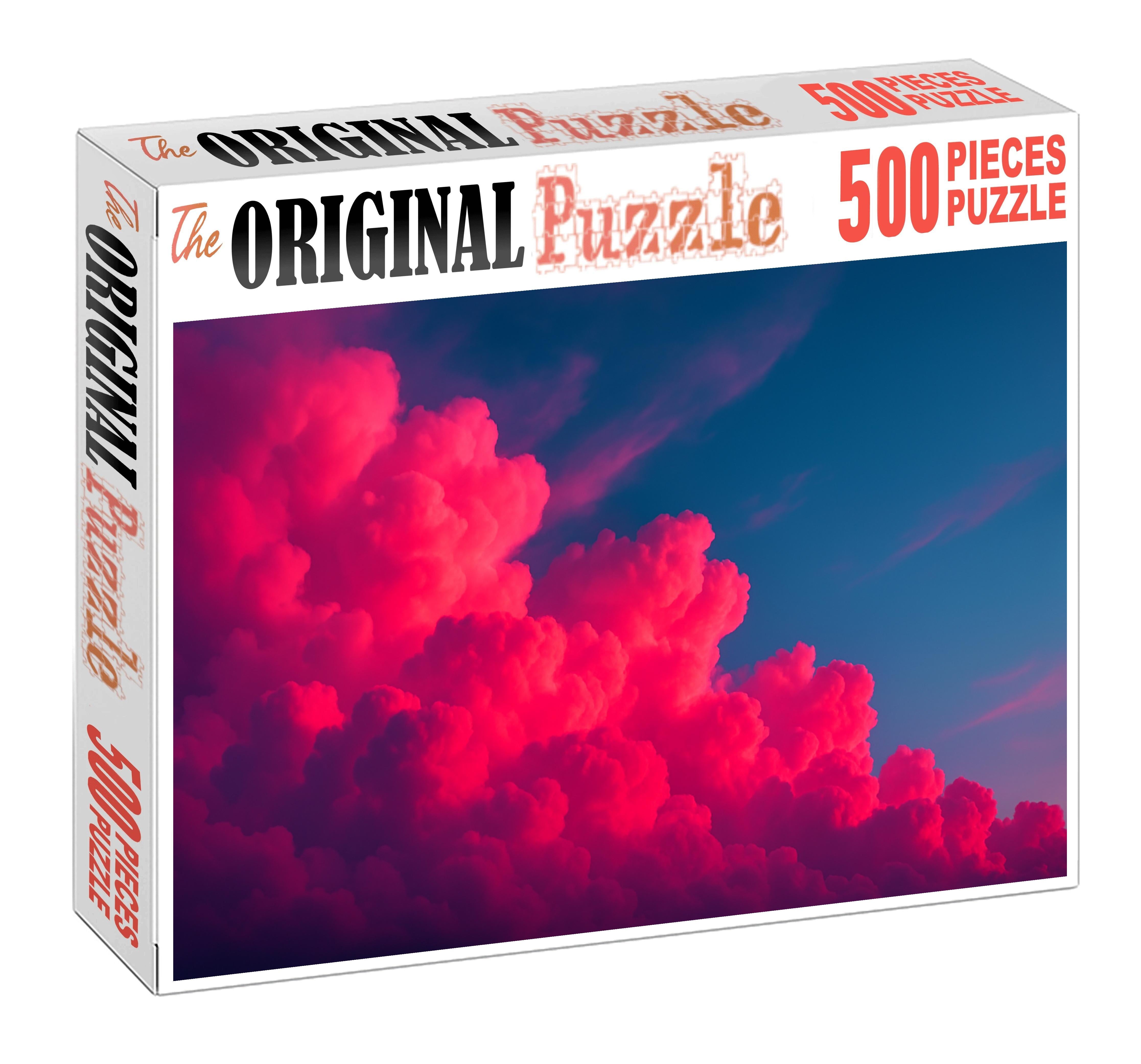 Fuchsia Cloud Cascade 50 Piece Puzzle