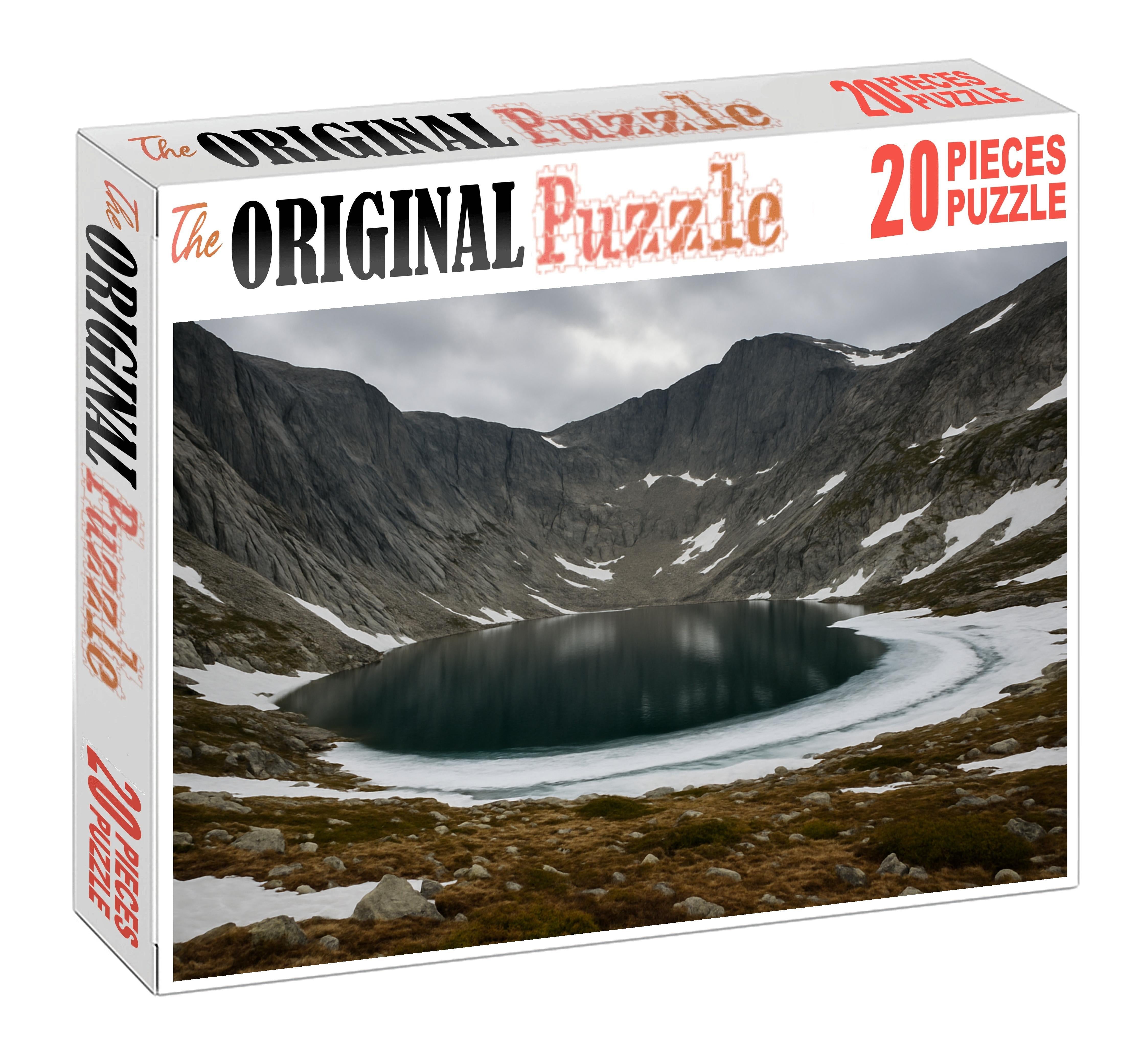 Icy Cirque Basin Premium Puzzle Pieces