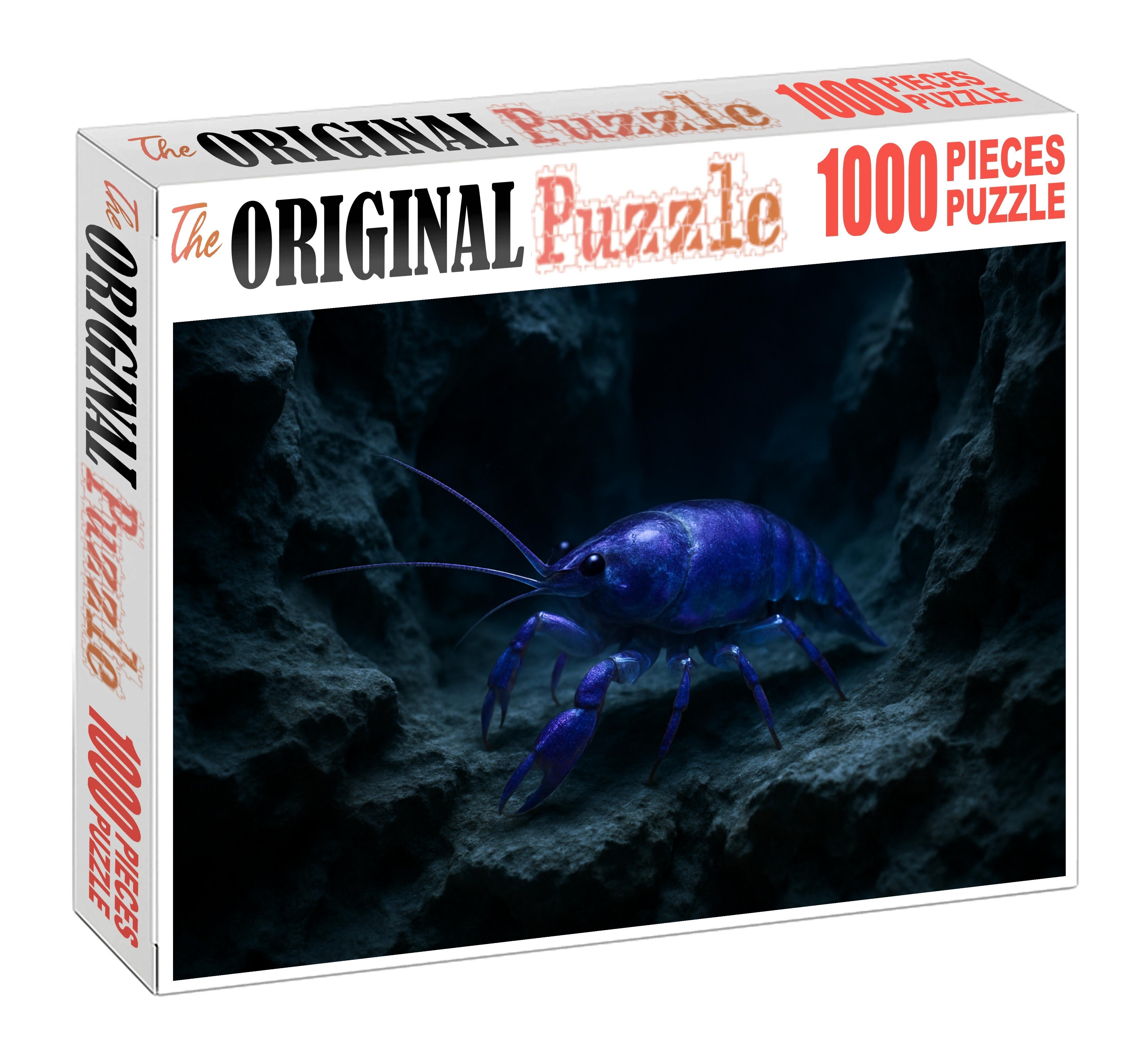 Sapphire Strider Elusive Deep-water Crustacean With Iridescent Shell 50 Piece Puzzle