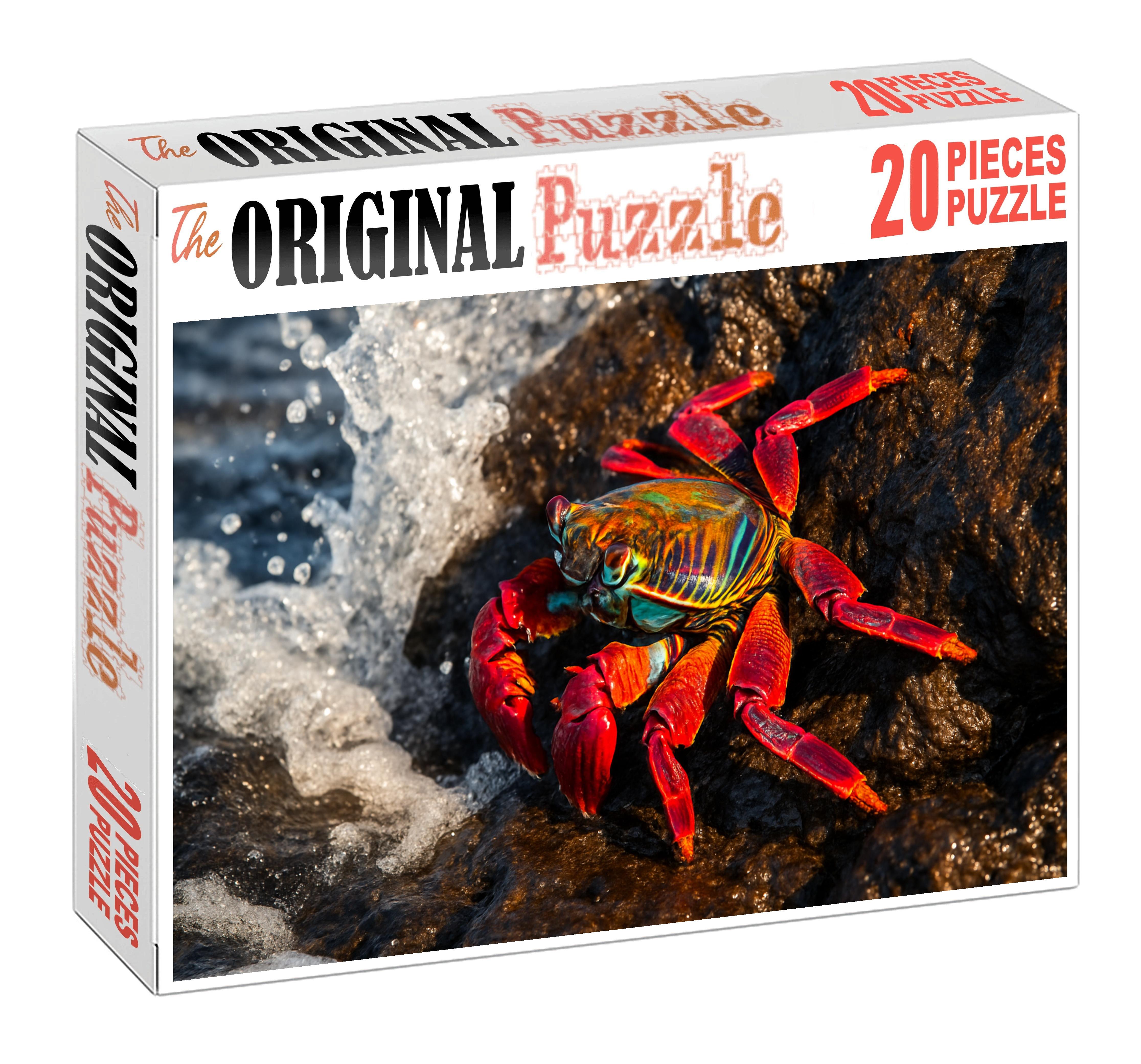 Iridescent Tide Skimmer Shimmering Coastal Crustacean With Rapid Reflexes 200 Piece Puzzle