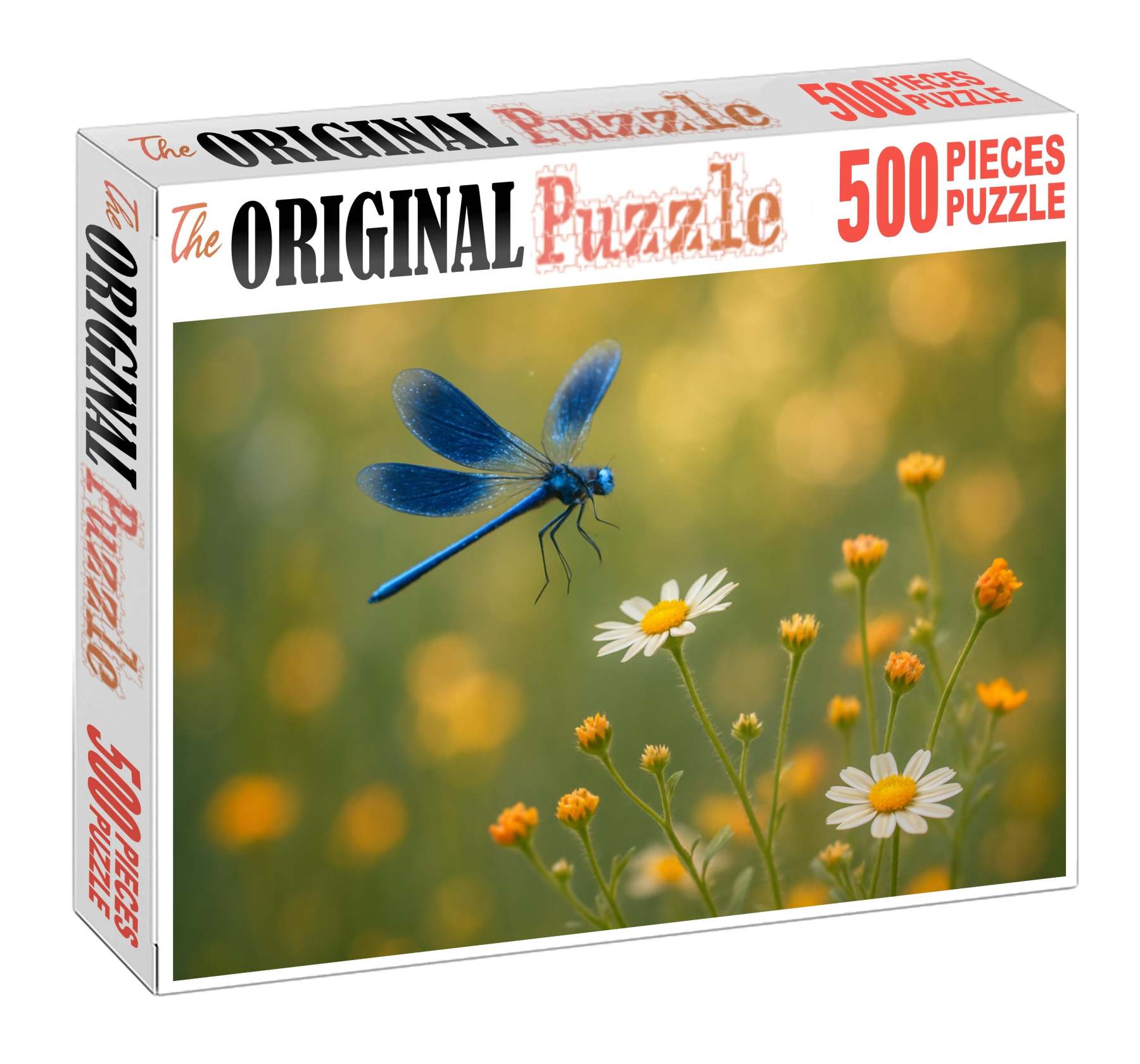 Sapphire Driftwing Ethereal Insect With Transparent Iridescent Wings Puzzle For Adults