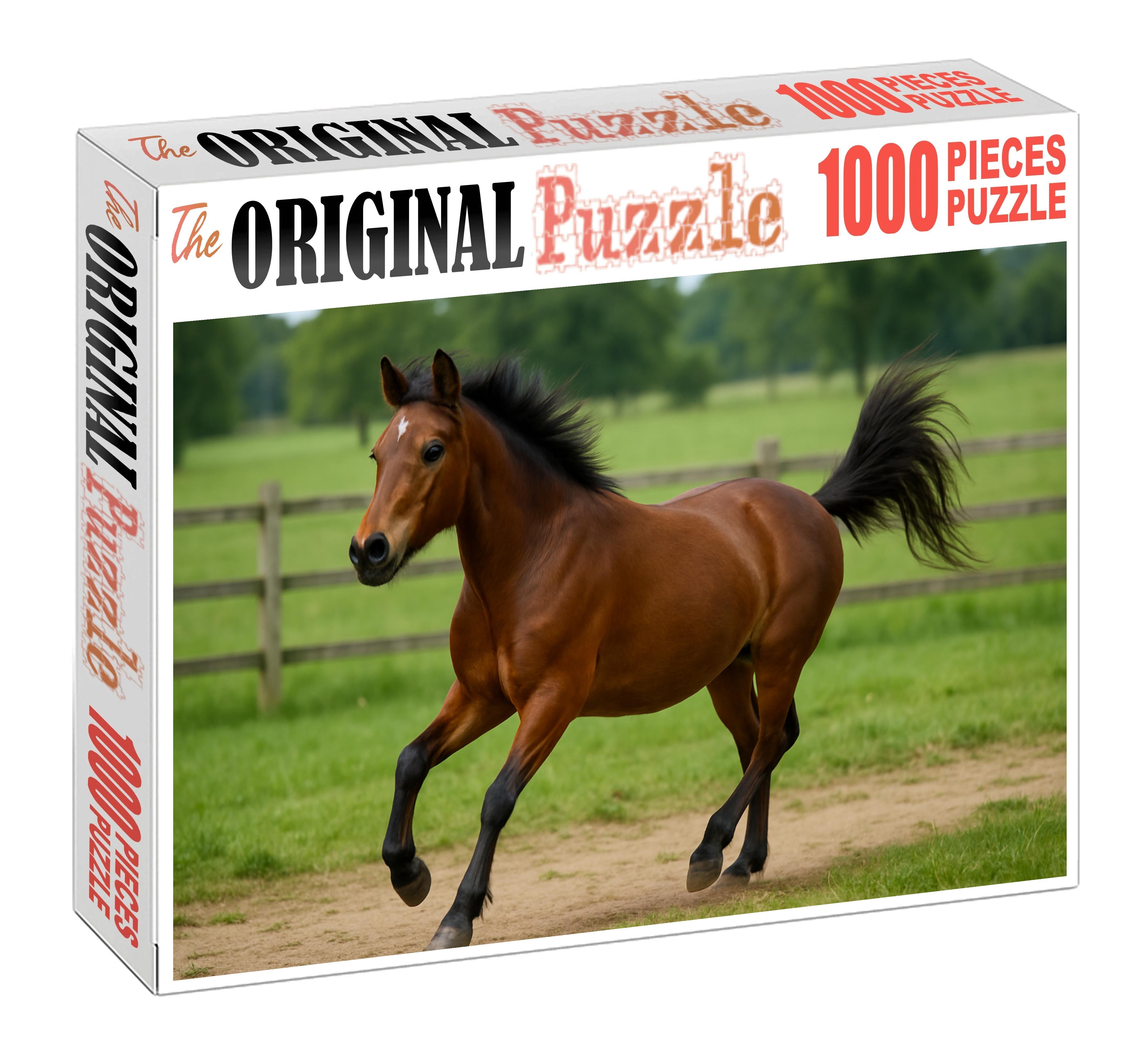 Storm Ridge Pony Compact Bay With Spirited Attitude 500 Piece Puzzle