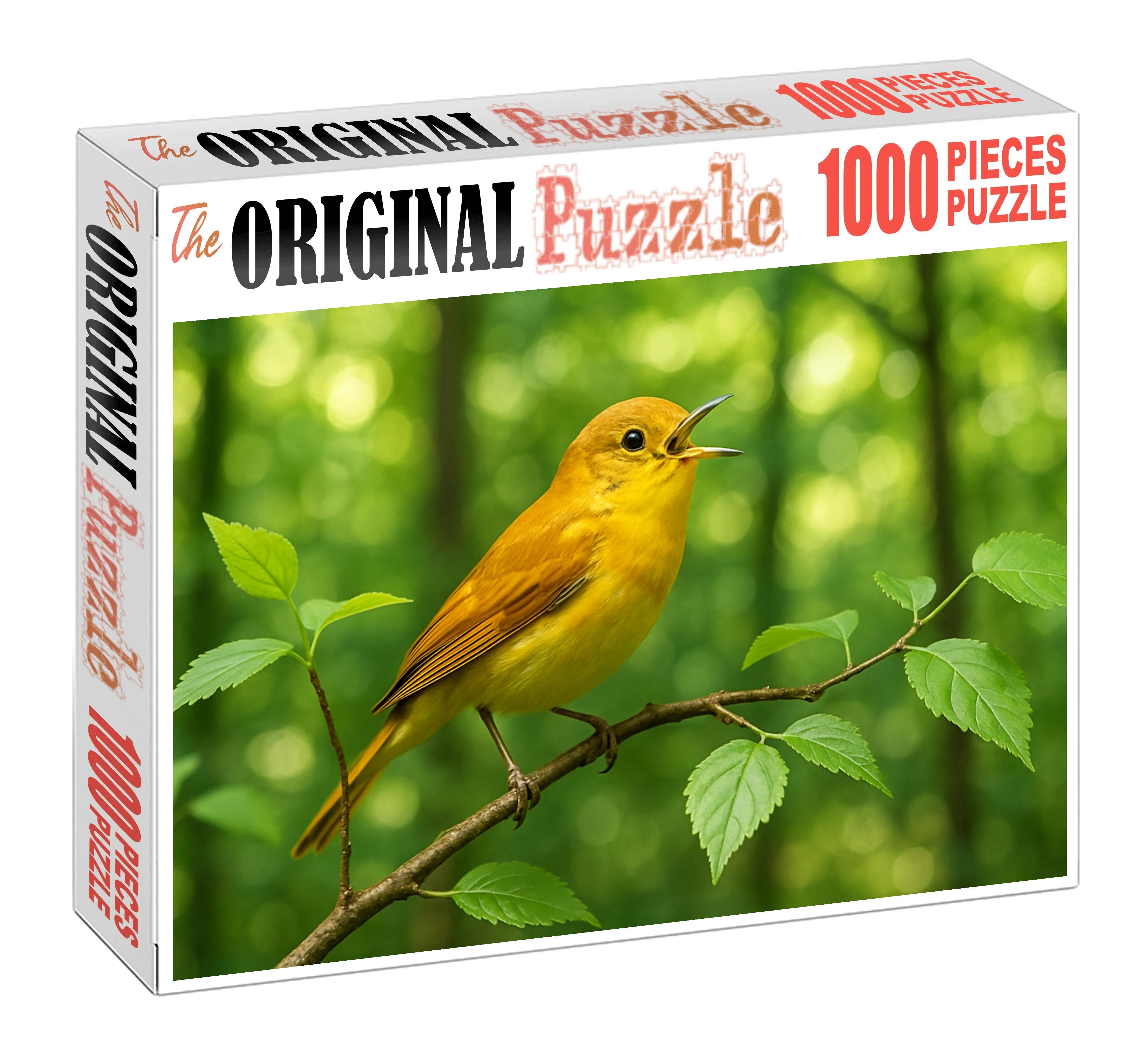 Golden-backed Warbler The Songster Of Canopy Breezes Puzzle Fun