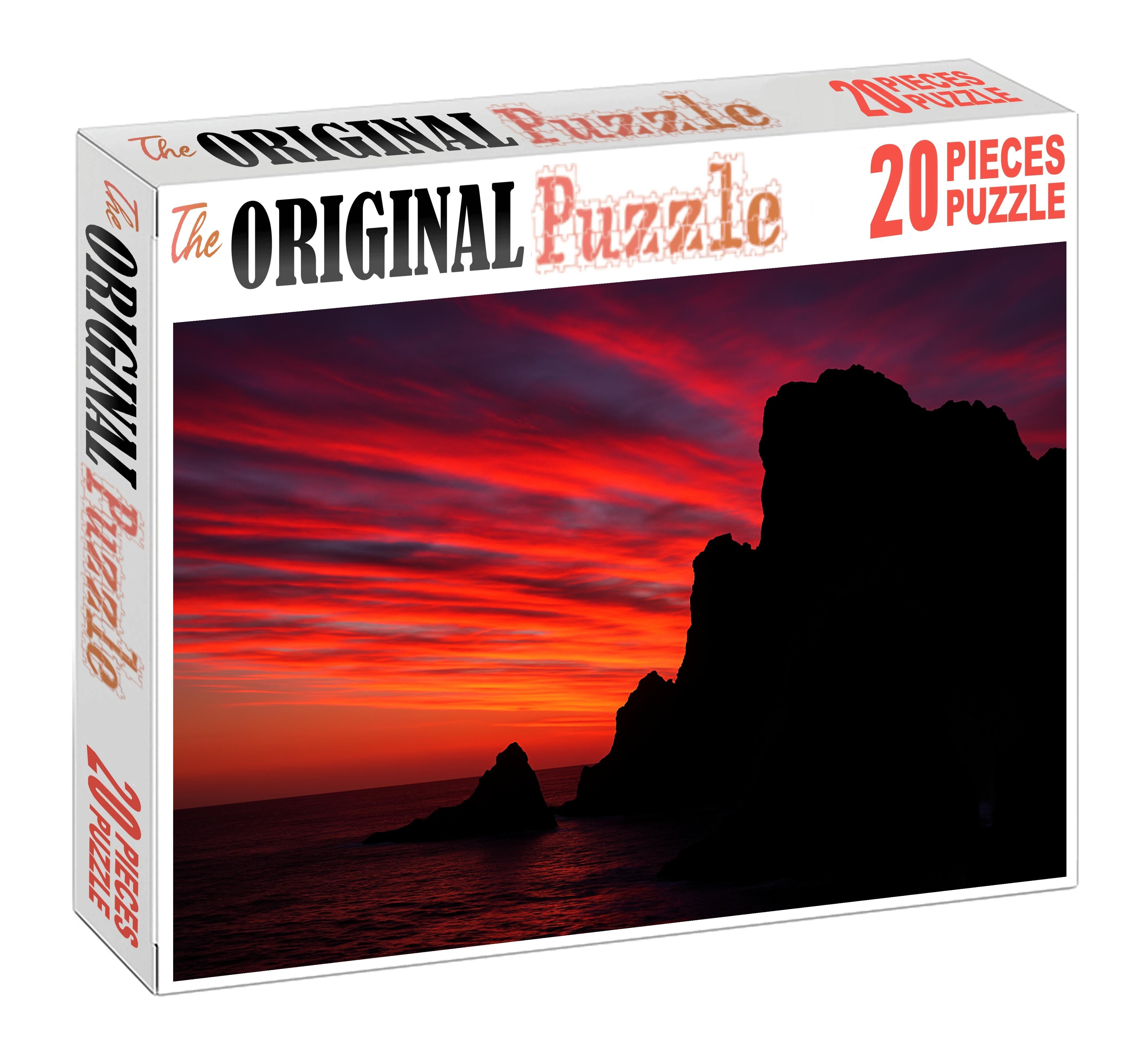 Sunset Panorama From A Wind-swept Bluff 1000 Piece Puzzle