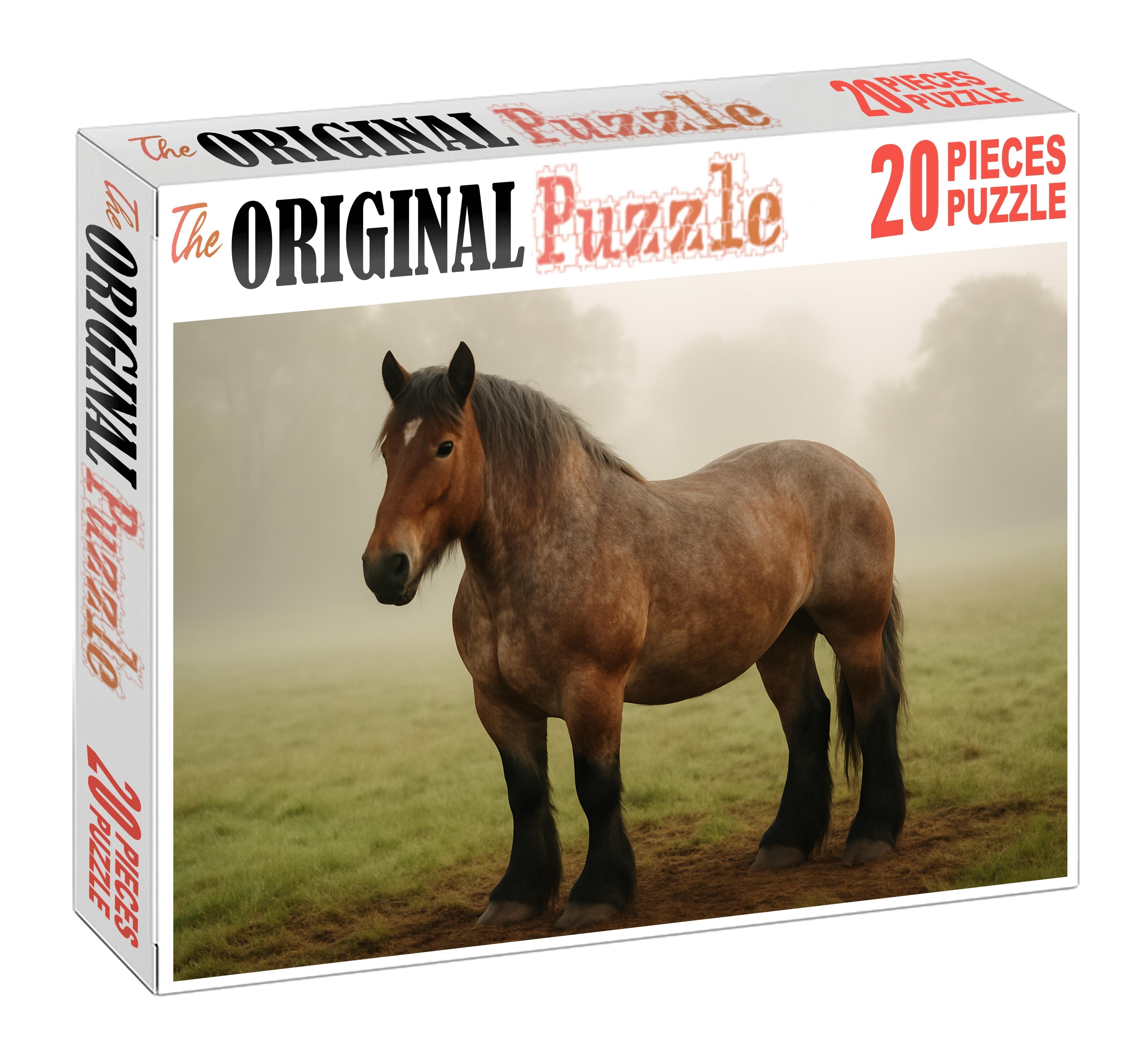 Willow Creek Draft Powerful Bay Roan With Gentle Strength Puzzle Collection