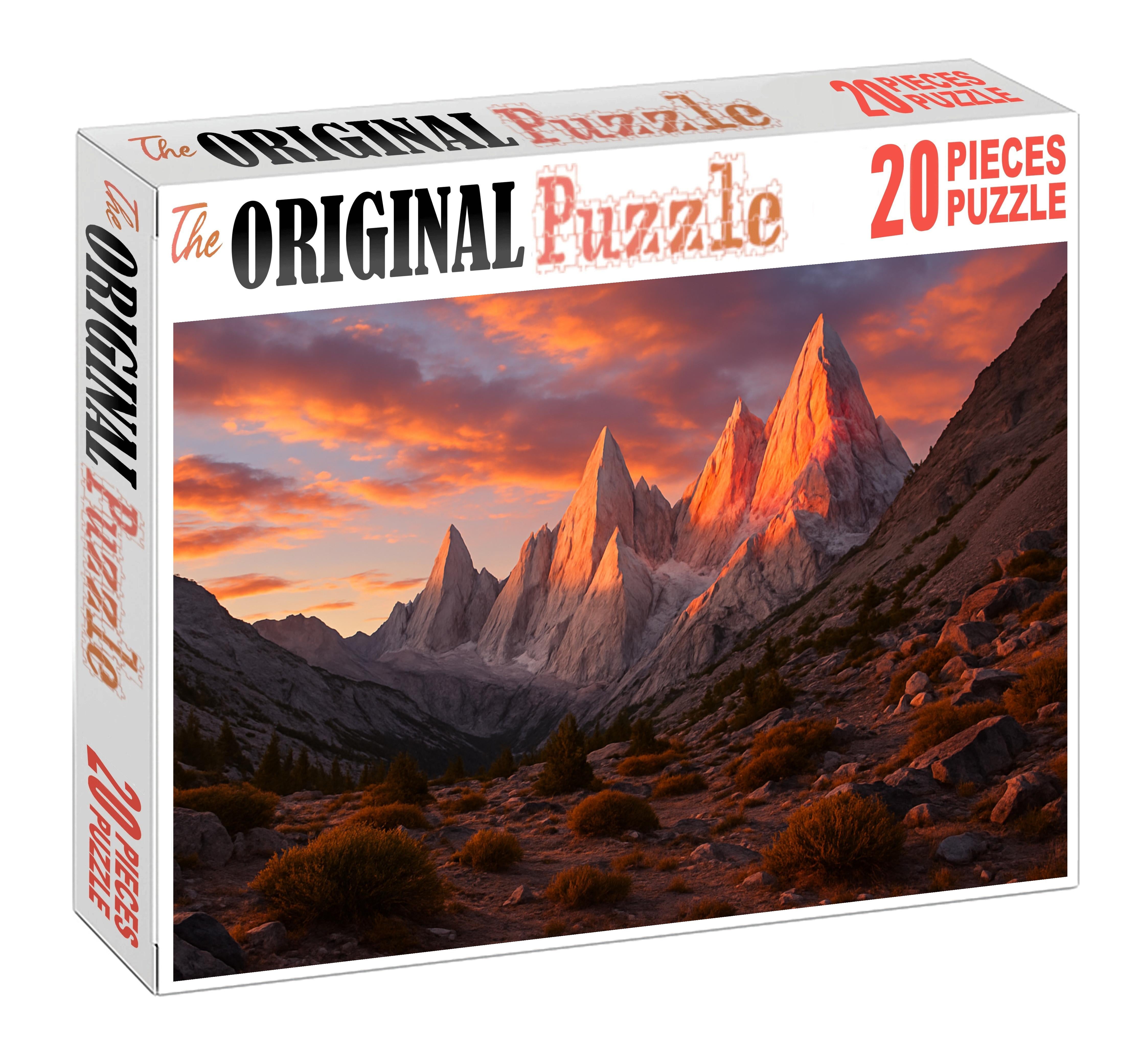 Jagged Quartz Ridge At Sunset Mini Puzzle