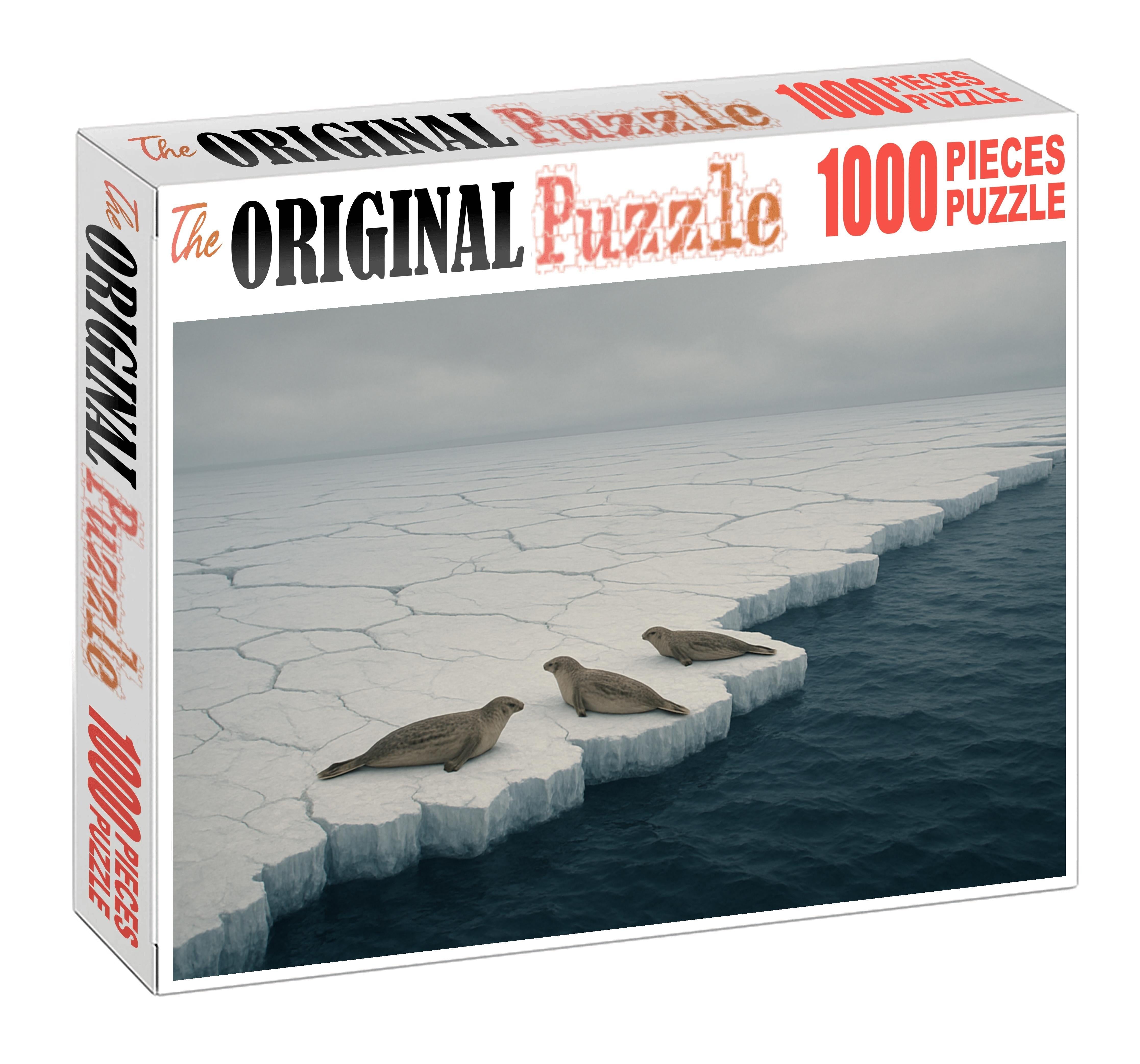 Frozen Ice Shelf Margin 1000 Piece Puzzle