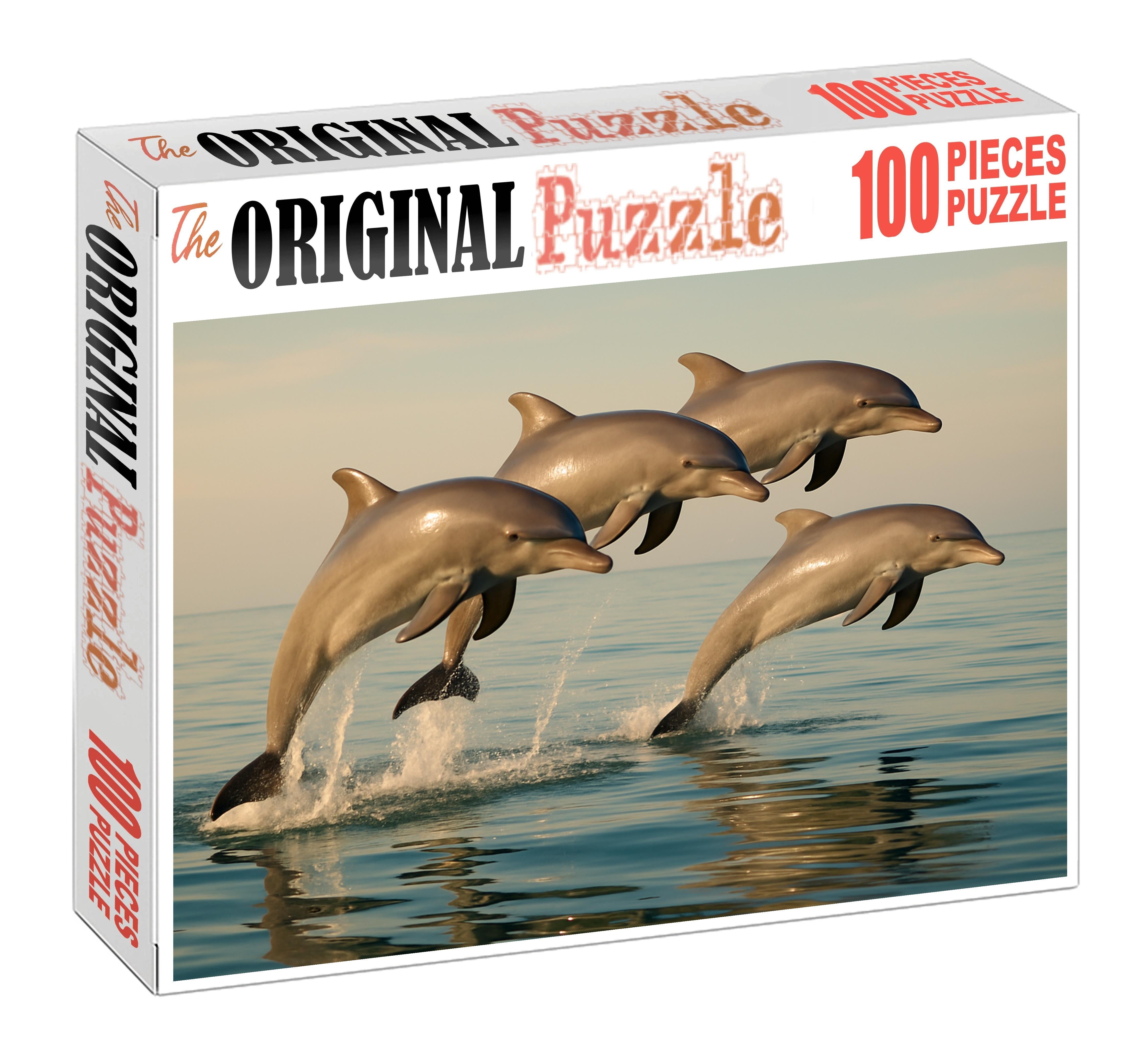 Dusky Reef Dolphin Agile Social Swimmer 1000 Piece Puzzle