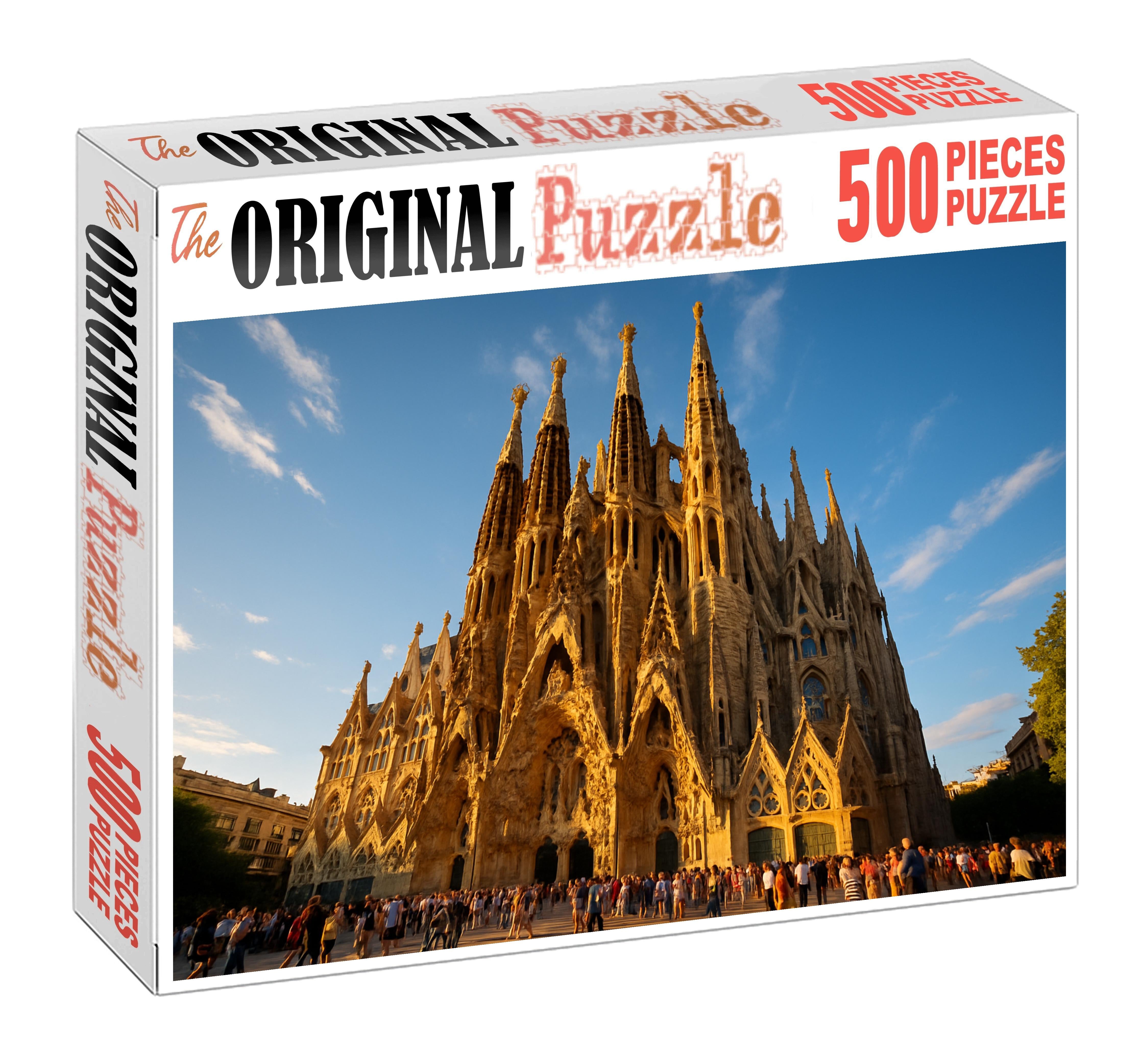 Sagrada Familia Located In Barcelona Spain Recognized By 7420 Worldwide For Its Unique Blend Of Gothic And Art Nouveau Architecture 1000 Piece Puzzle