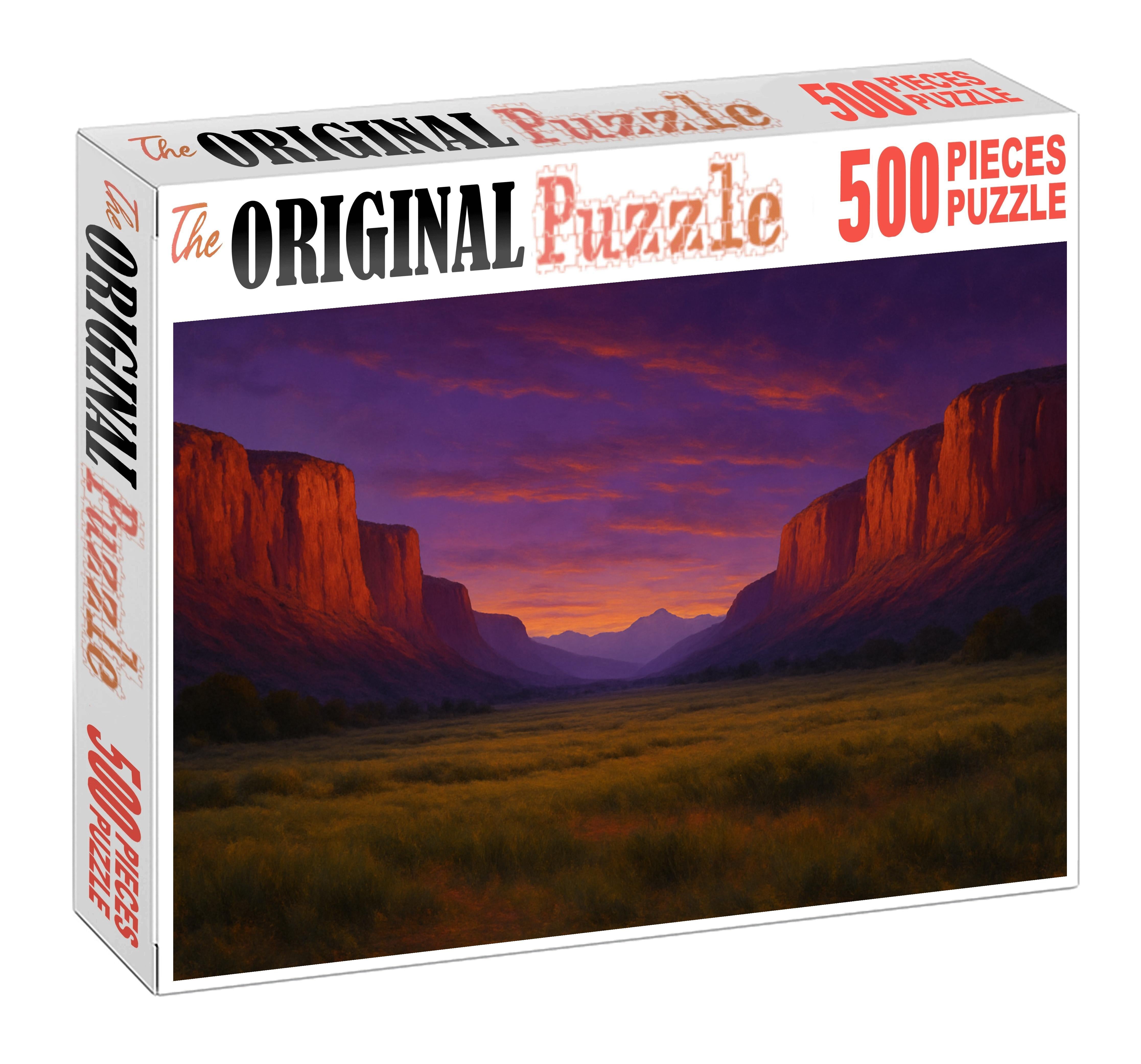 Crimson Valley At Twilight Challenging Puzzles