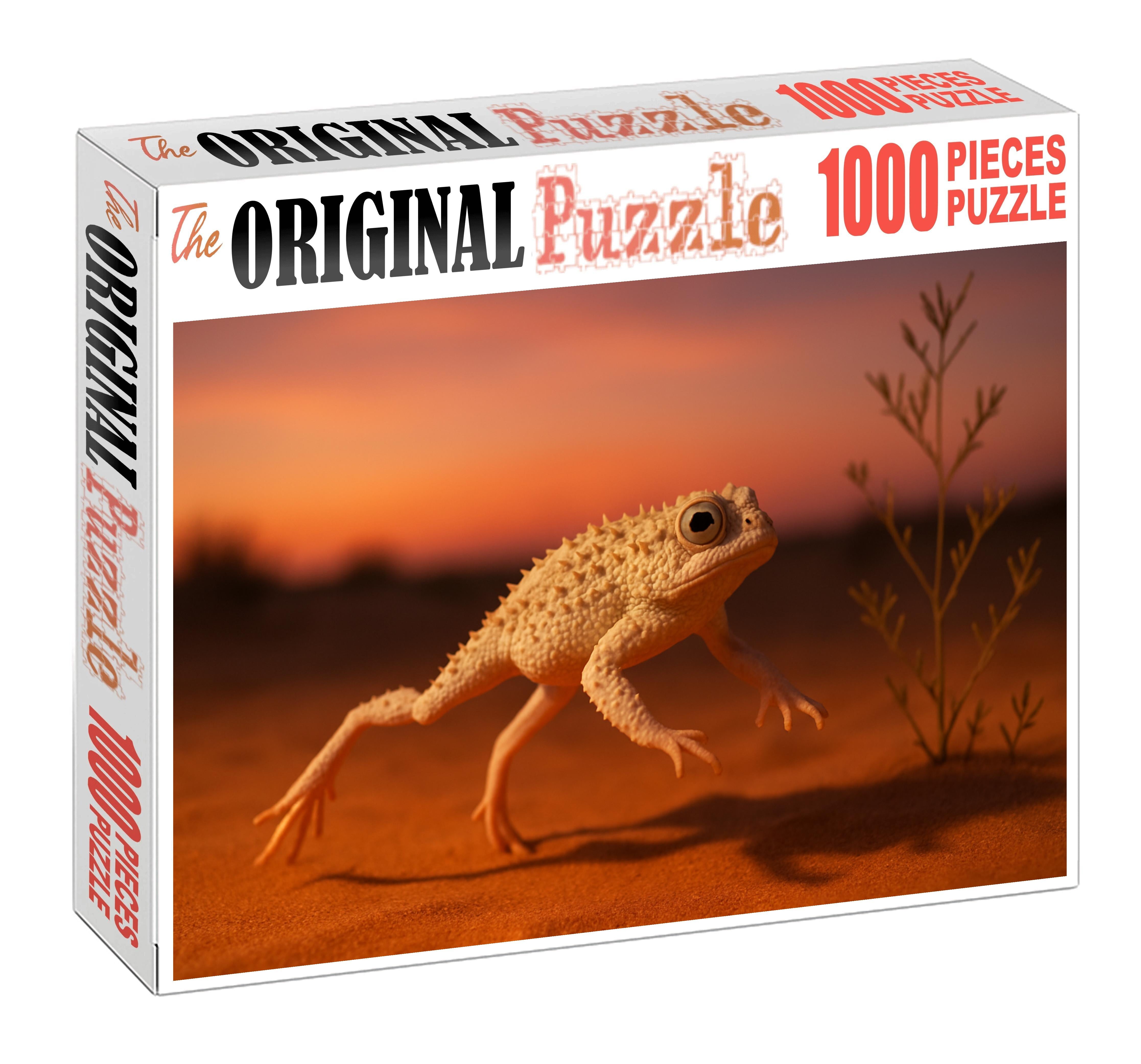Ivory Spine Hopper Small Desert Amphibian With Resilient White Spines Mini Puzzle