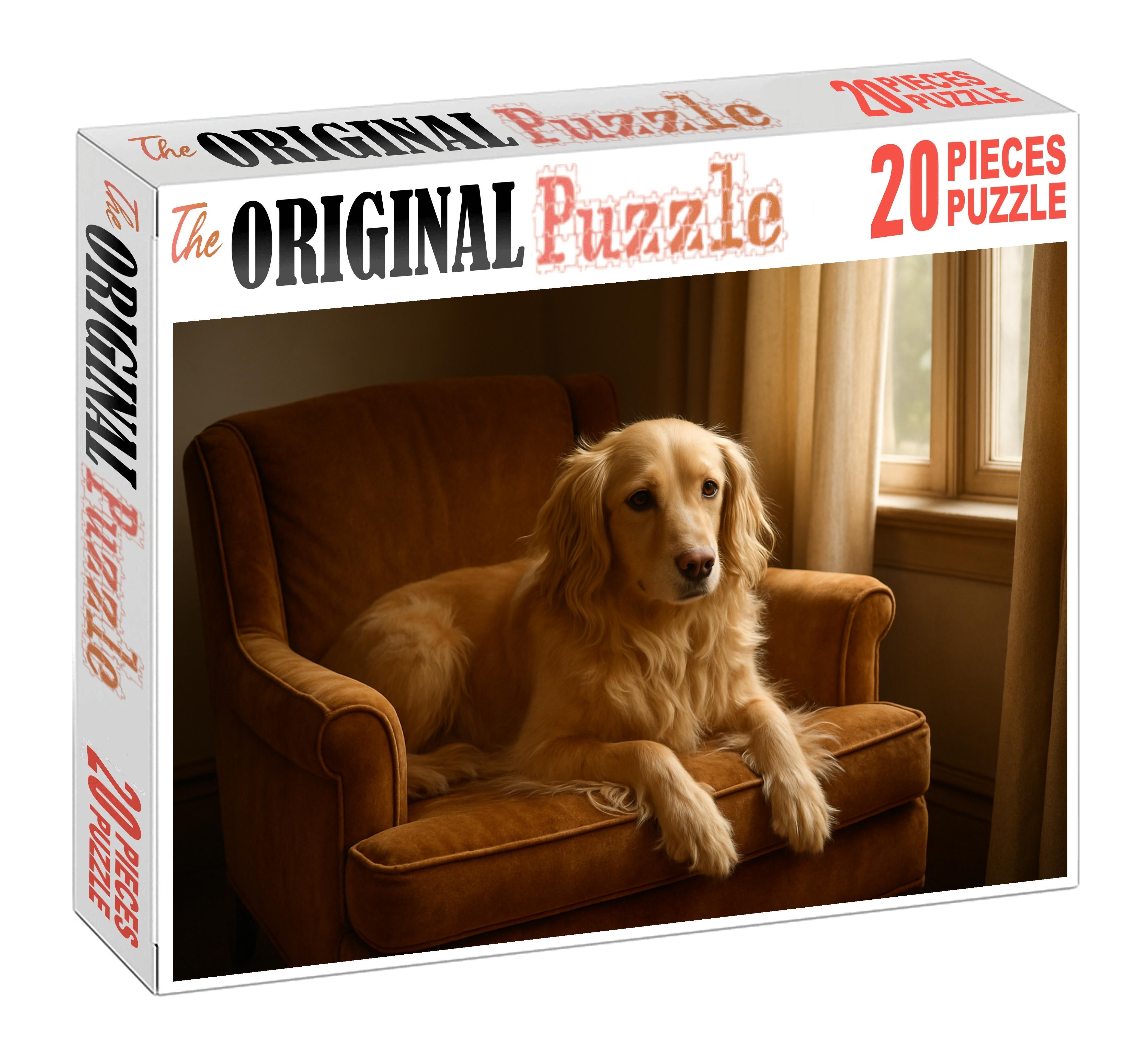 Sable Drift Long-haired Tan Companion With Gentle Eyes Custom Jigsaw Puzzle