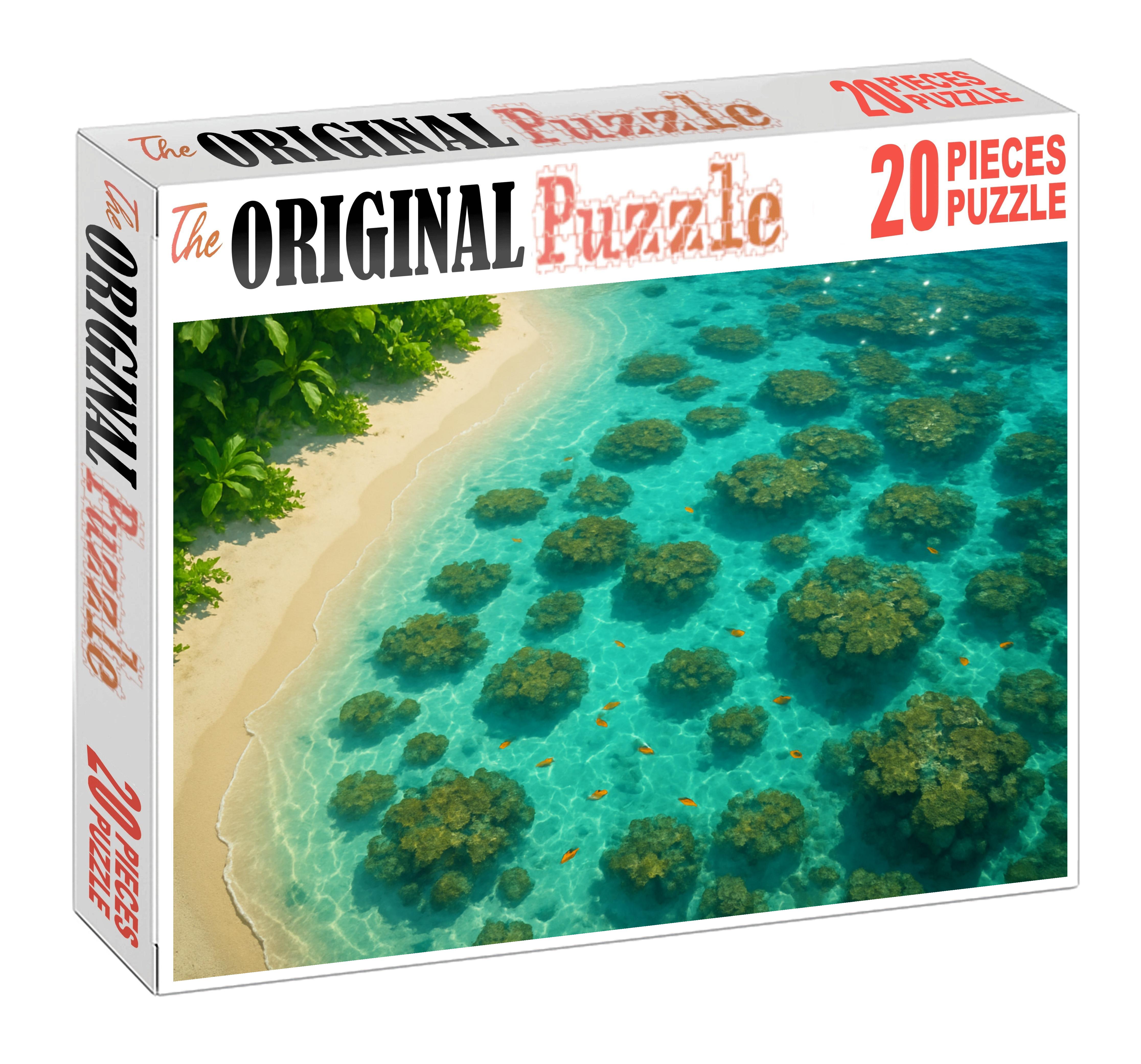 Crystal Lagoon Shore Turquoise Waters And Coral Gardens Easy Puzzles