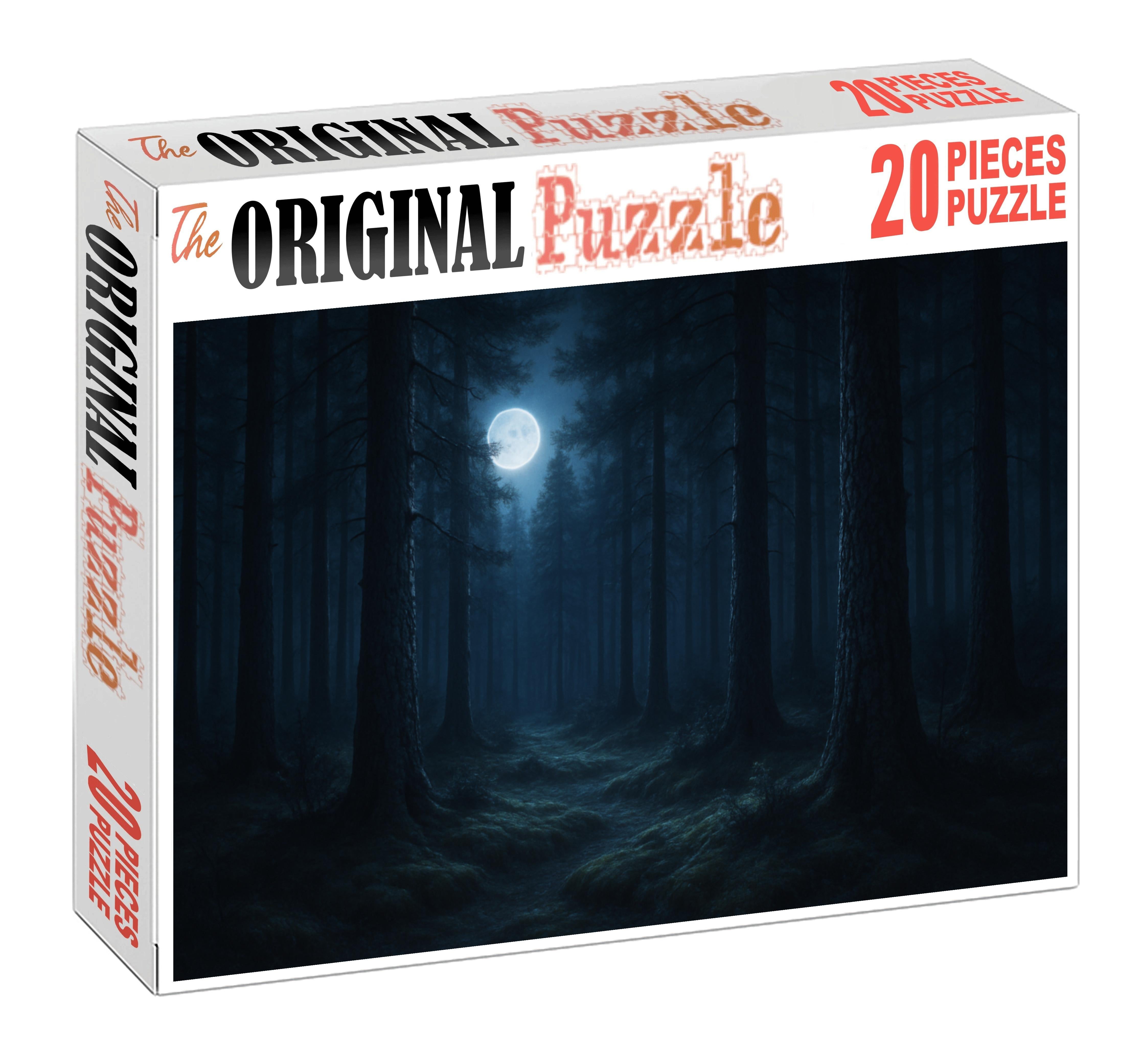 Moonlit Pine Hollow Unique Puzzle Design