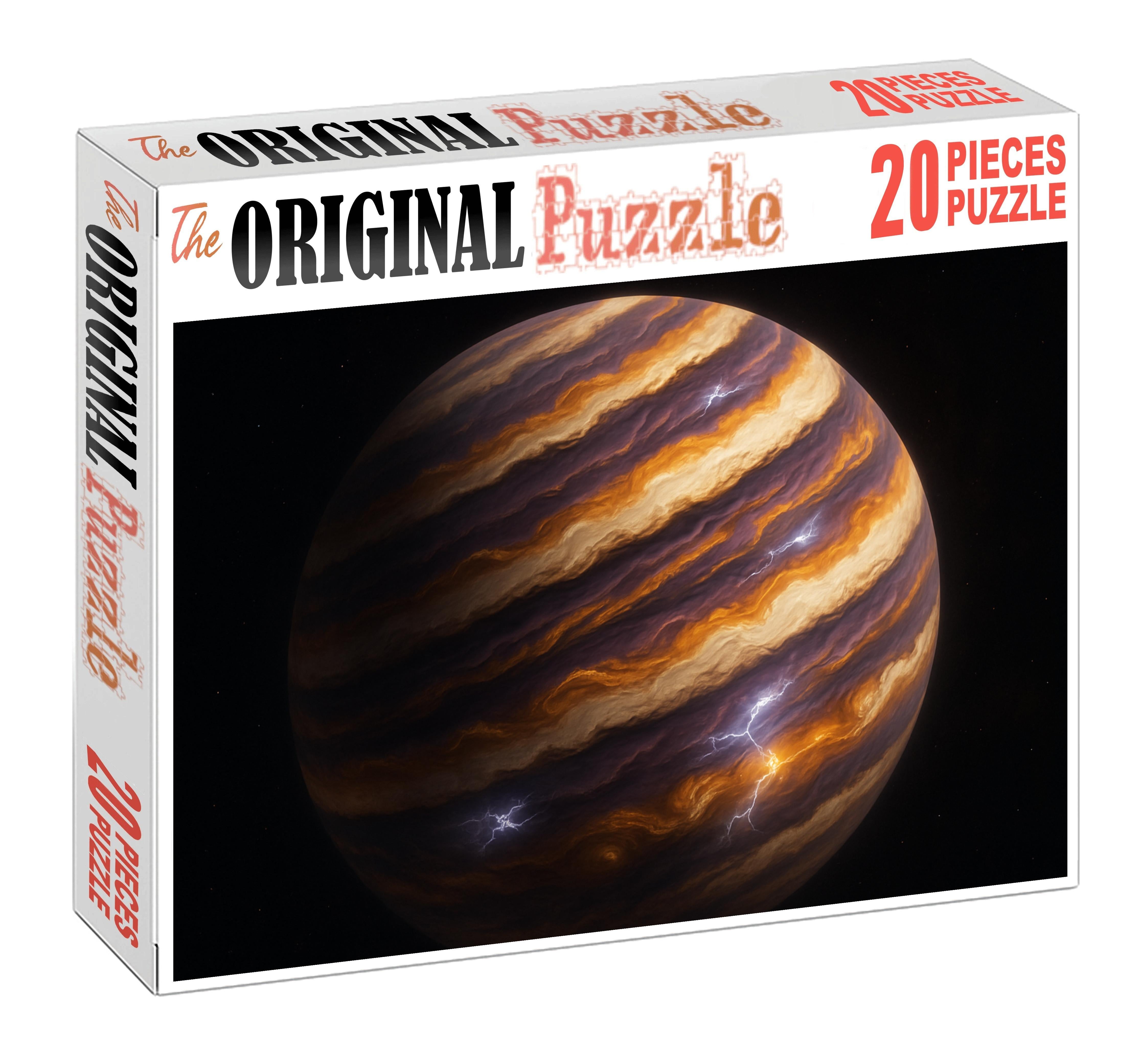 Celestial Spiral Storm Bands Custom Jigsaw Puzzle
