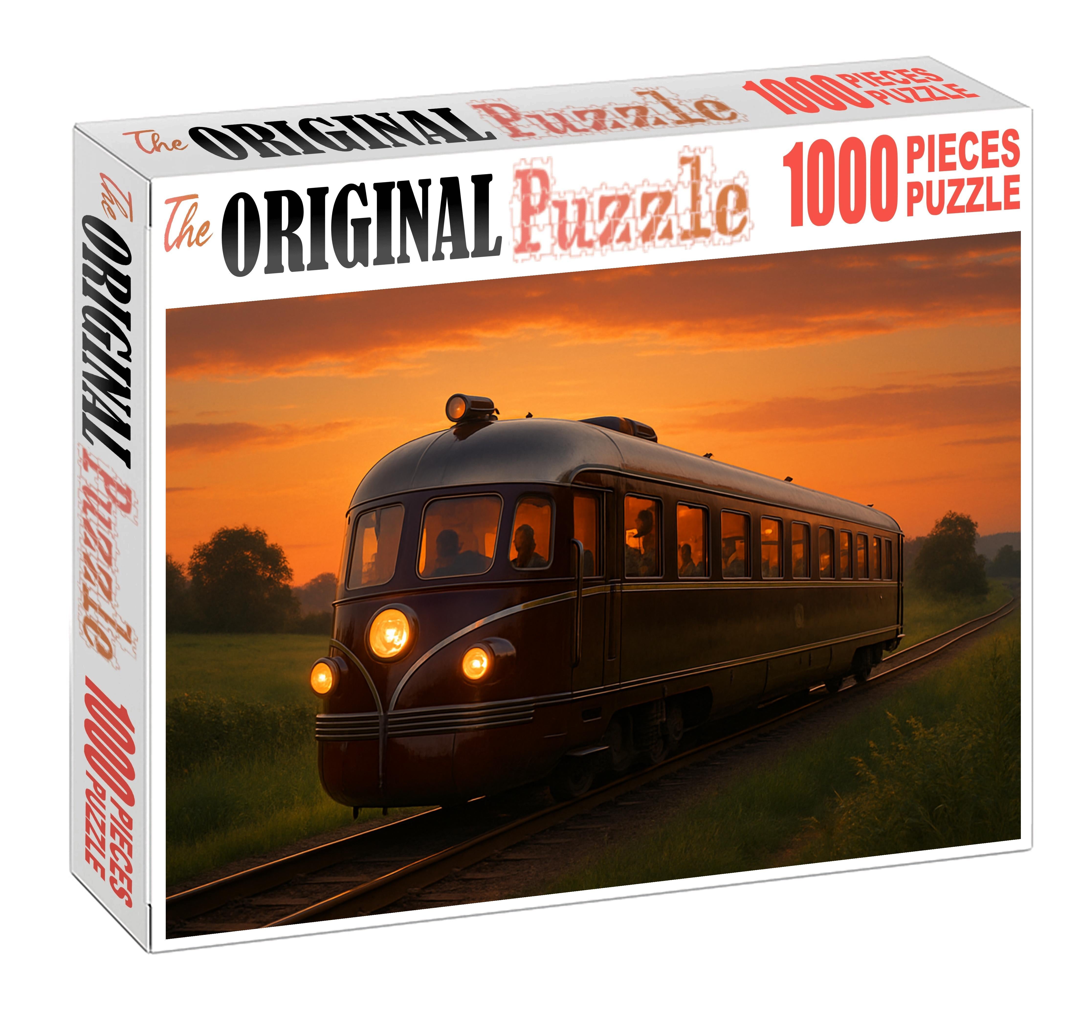 Retro-futuristic Diesel-electric Railcar Puzzle For Adults