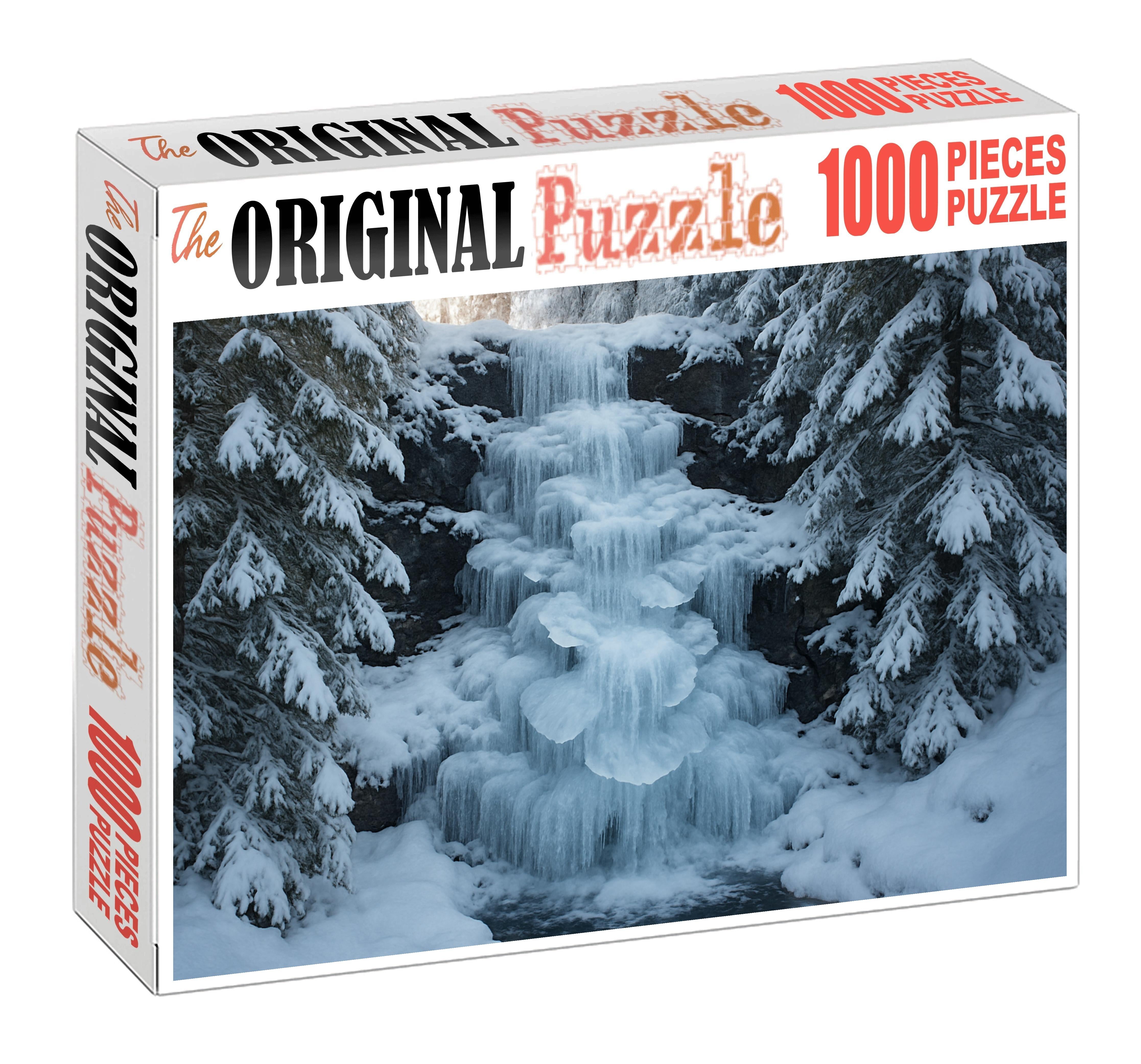 Silent Ice Blossom Falls 100 Piece Puzzle