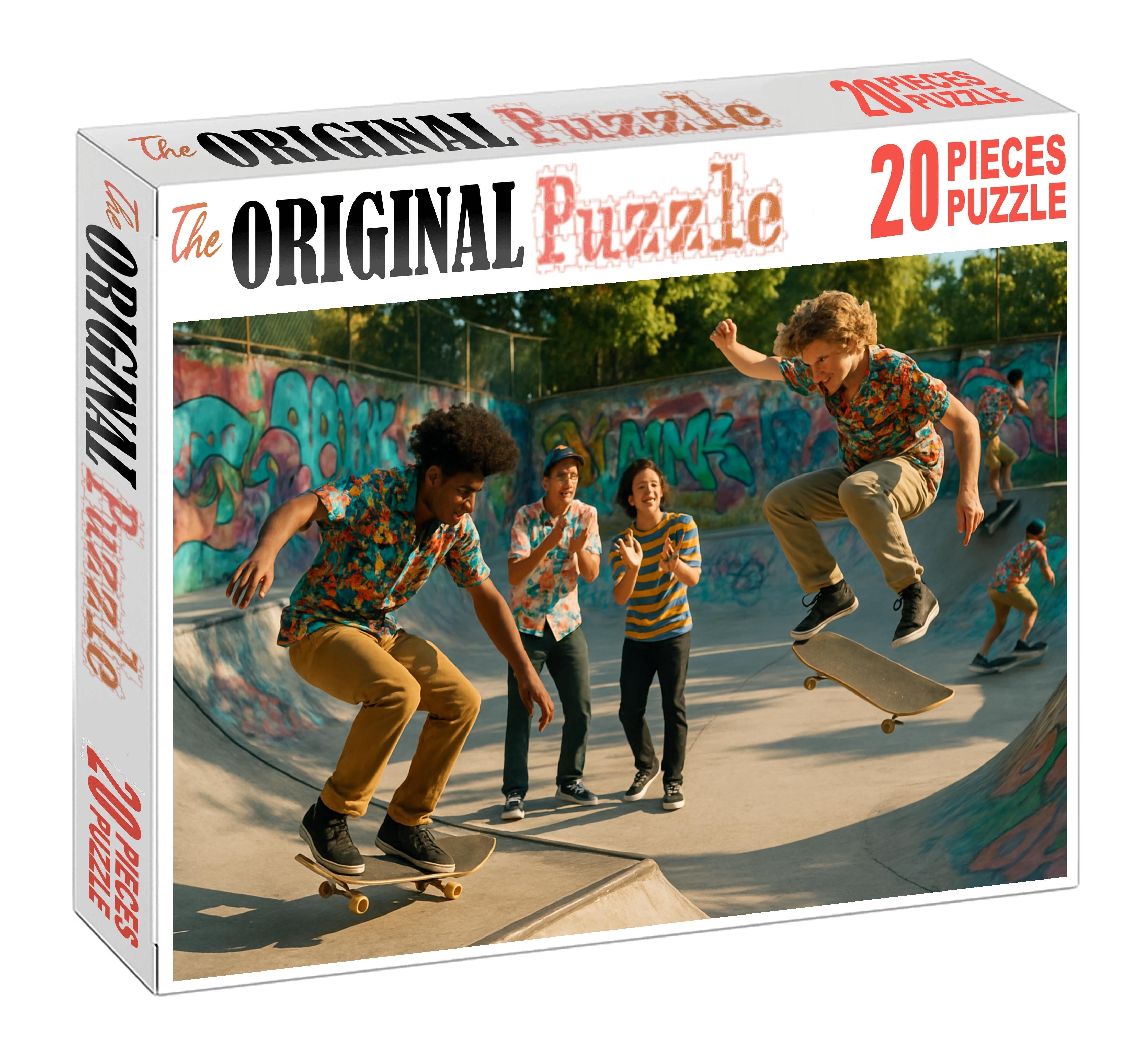 Retro Skateboard Culture Revival Unique Puzzle Design
